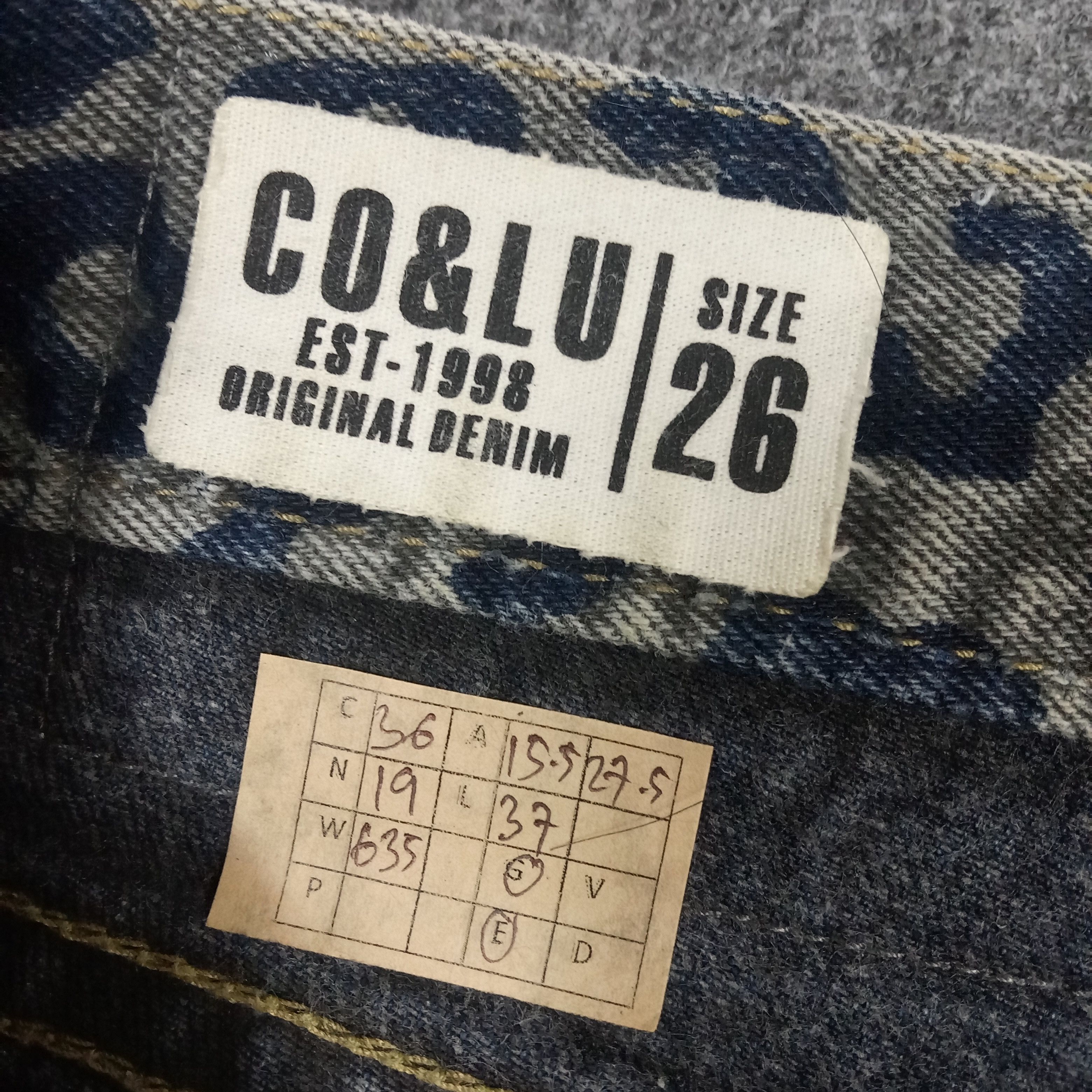 Japanese Brand × Vintage Co & Lu Leoped Like Hysteric Style Denim Jeans Size US 30 / EU 46 - 15 Thumbnail
