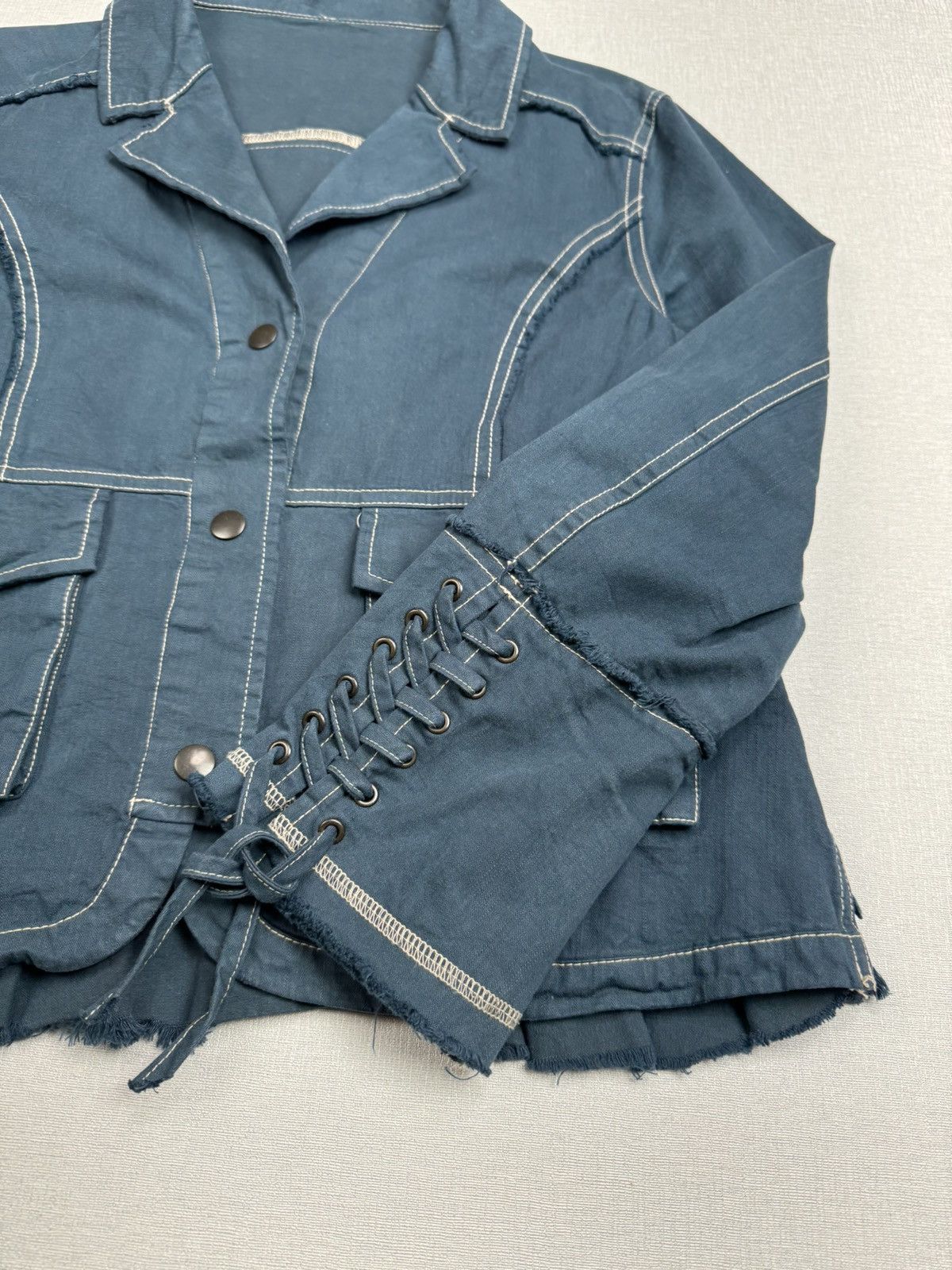 If Six Was Nine Women’s Vintage Cropped Y2K Jacket size M Size M / US 6-8 / IT 42-44 - 4 Thumbnail