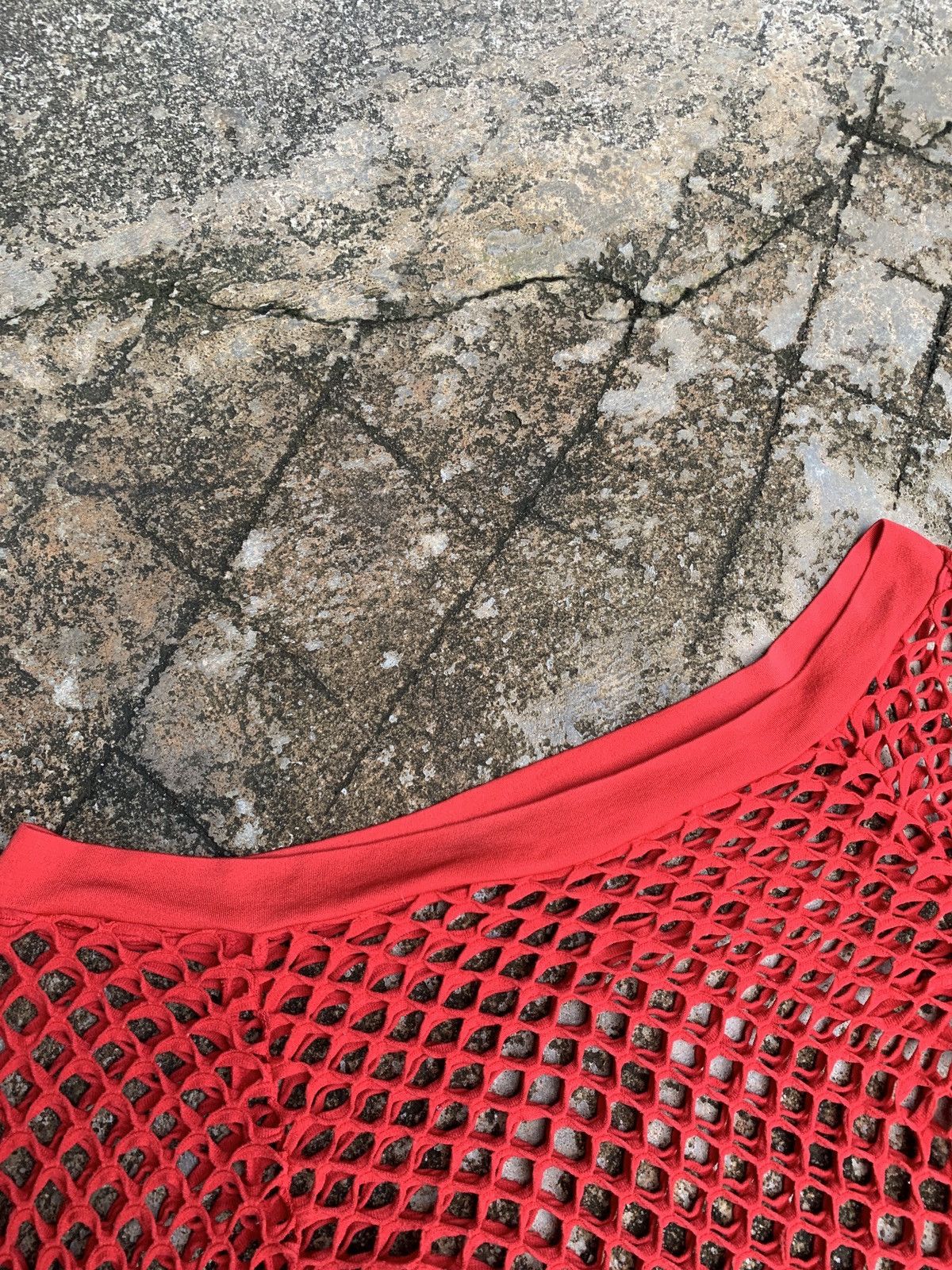 14th Addiction × Beauty Beast × If Six Was Nine Red Net Outer Crop Sweater Size S / US 4 / IT 40 - 4 Thumbnail