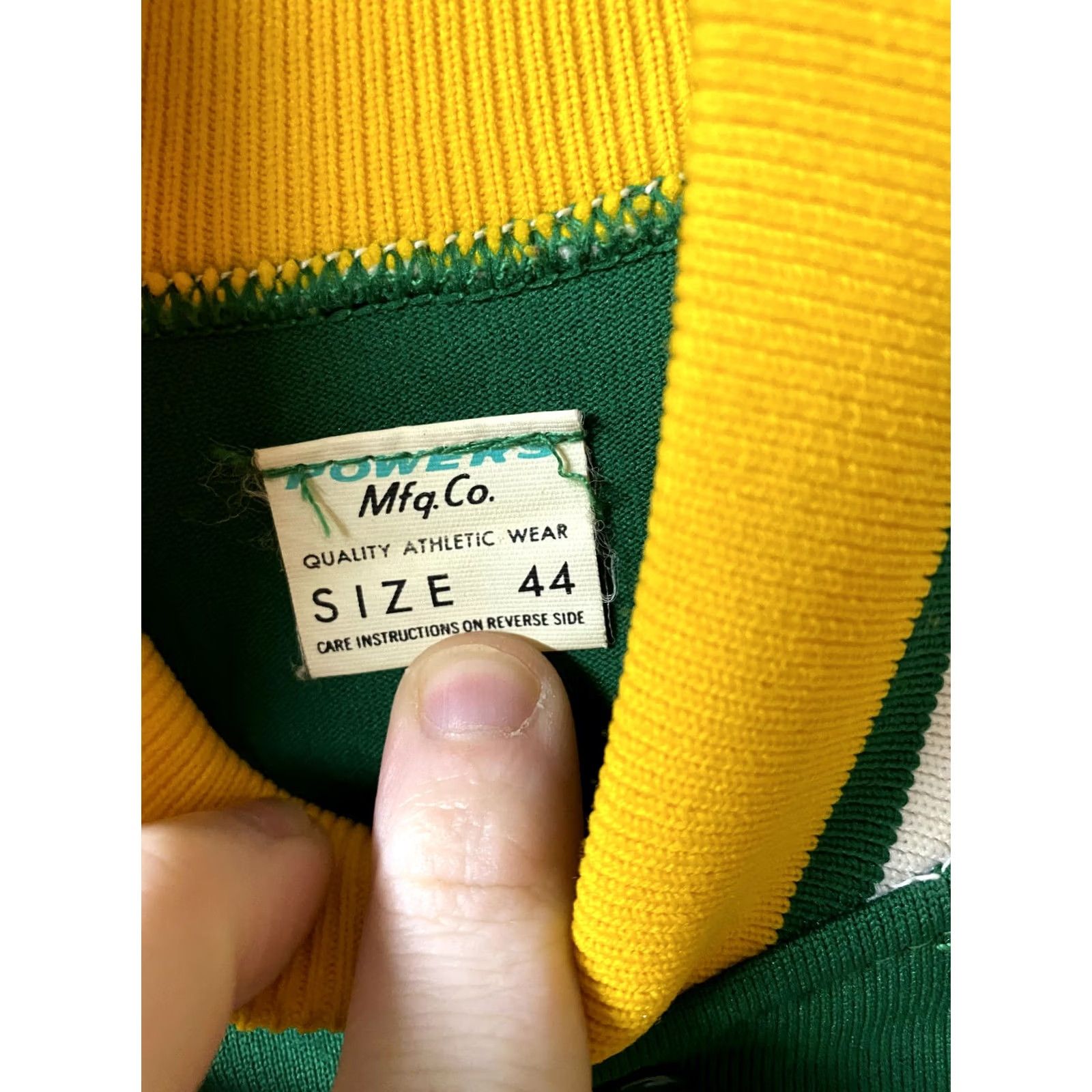 Vintage VINTAGE Powers Kentucky State Thorobreds Varsity Jacket Men 44 Green Cotton Blend Button Closure Varsity Jacket Mens 90s Size US S / EU 44-46 / 1 - 5 Thumbnail