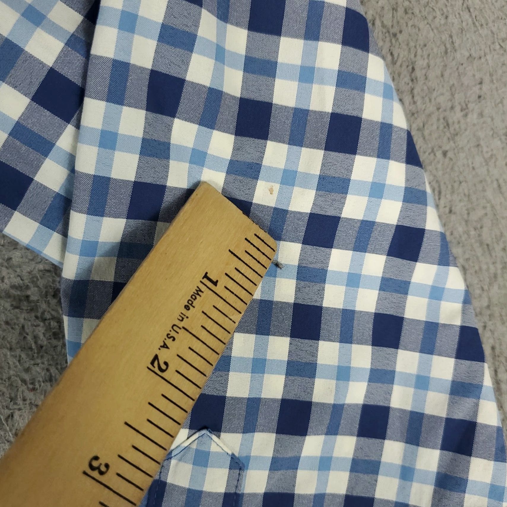Vineyard Vines Vineyard Vines Shirt Mens Small Blue Plaid Nylon Button Long Sleeve Size US S / EU 44-46 / 1 - 3 Thumbnail