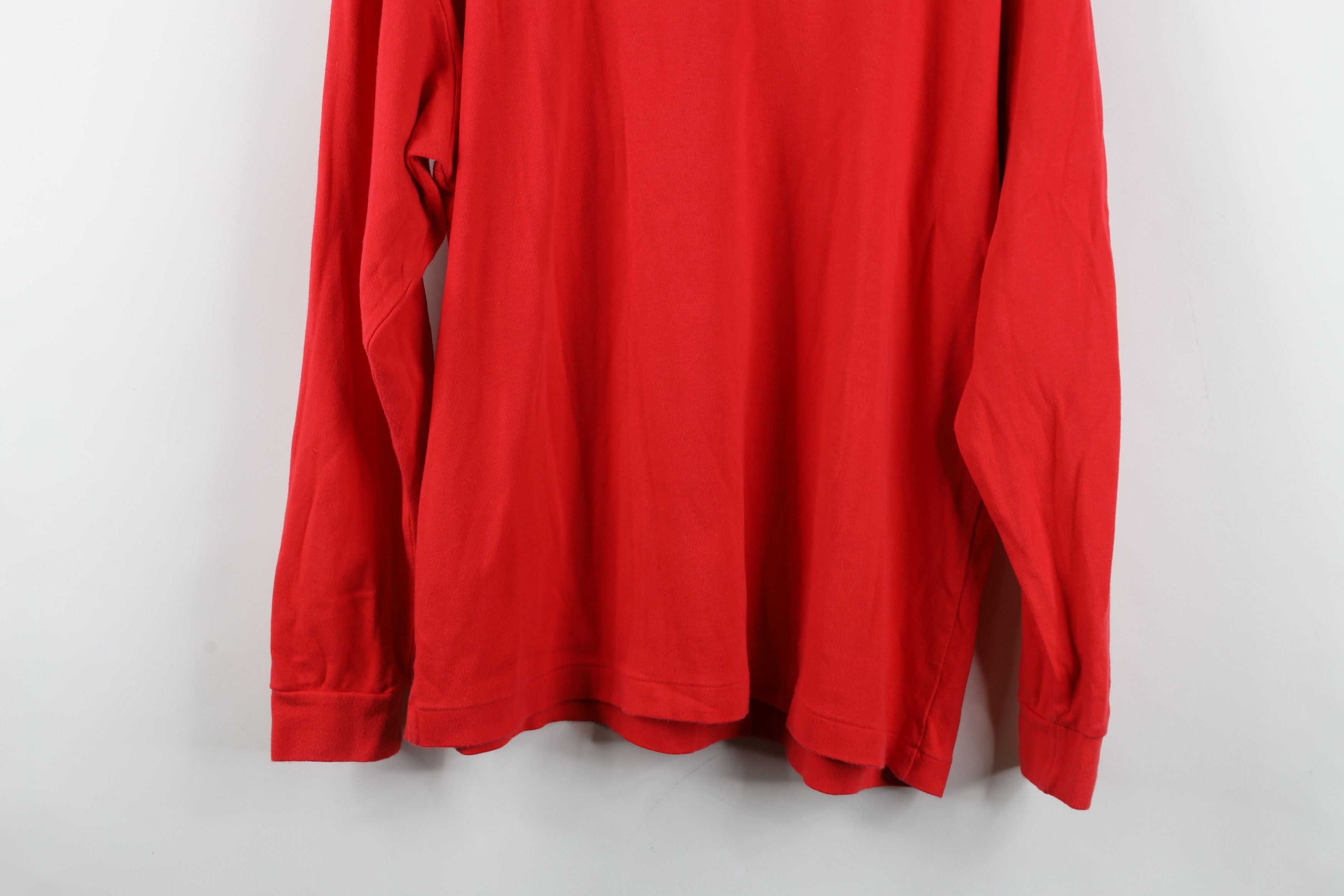 Gap Vintage 90s Gap Blank Long Sleeve Turtleneck T-Shirt Red USA Size US L / EU 52-54 / 3 - 13 Thumbnail