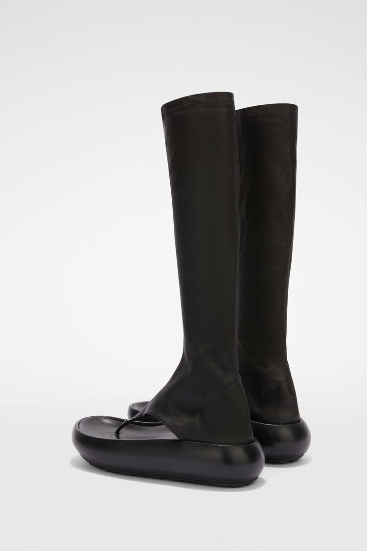 Jil Sander o1w1db10825 Knee Boots in Black Size US 11 / IT 41 - 4 Thumbnail