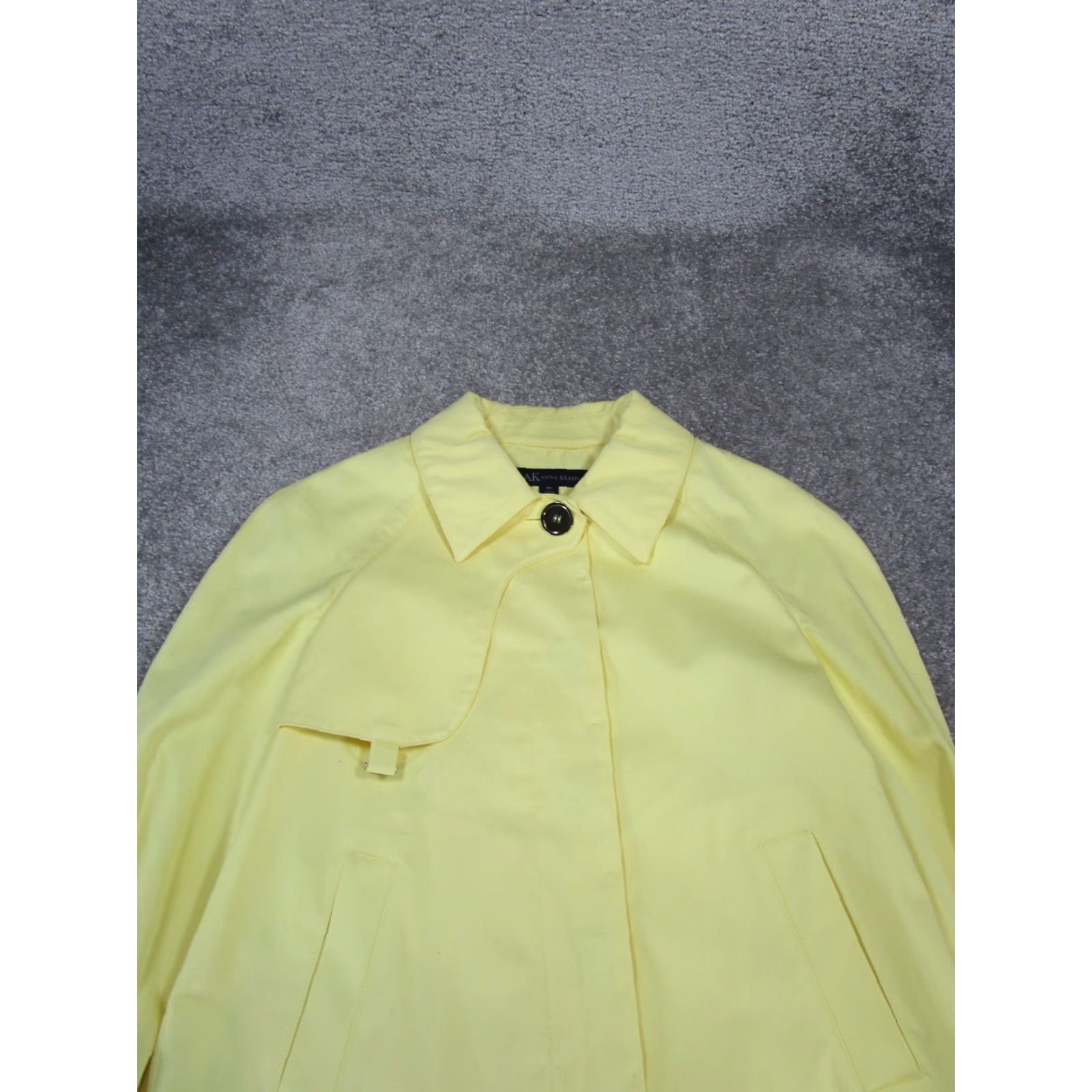 Anne Klein VINTAGE Anne Klein Jacket Womens PP Yellow Cotton Button Up Office Size XXS / US 00 / IT 34 - 2 Thumbnail