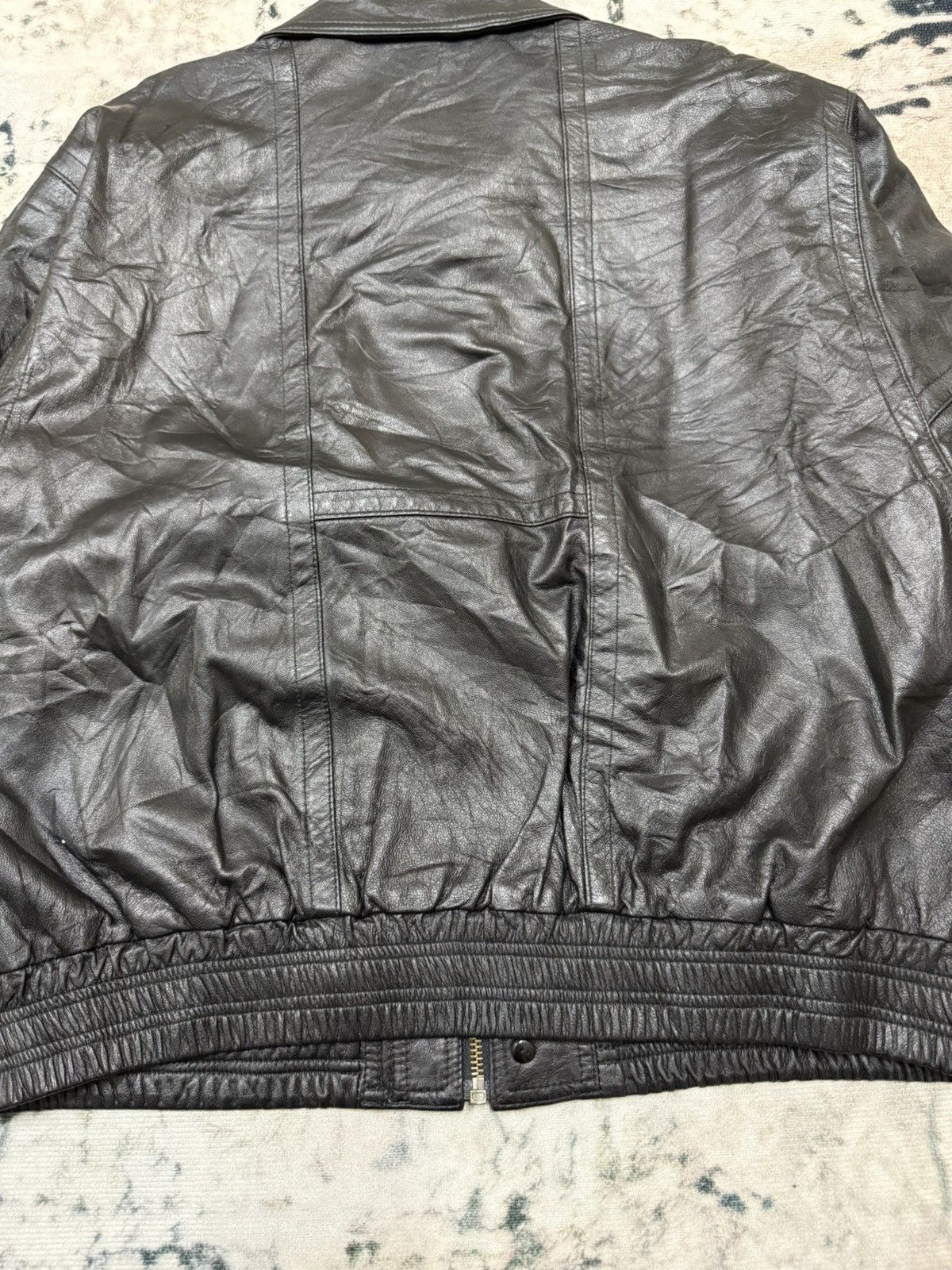 Pierre Balmain Vintage Pierre Balmain Paris Bomber Leather Jacket Size US L / EU 52-54 / 3 - 14 Thumbnail
