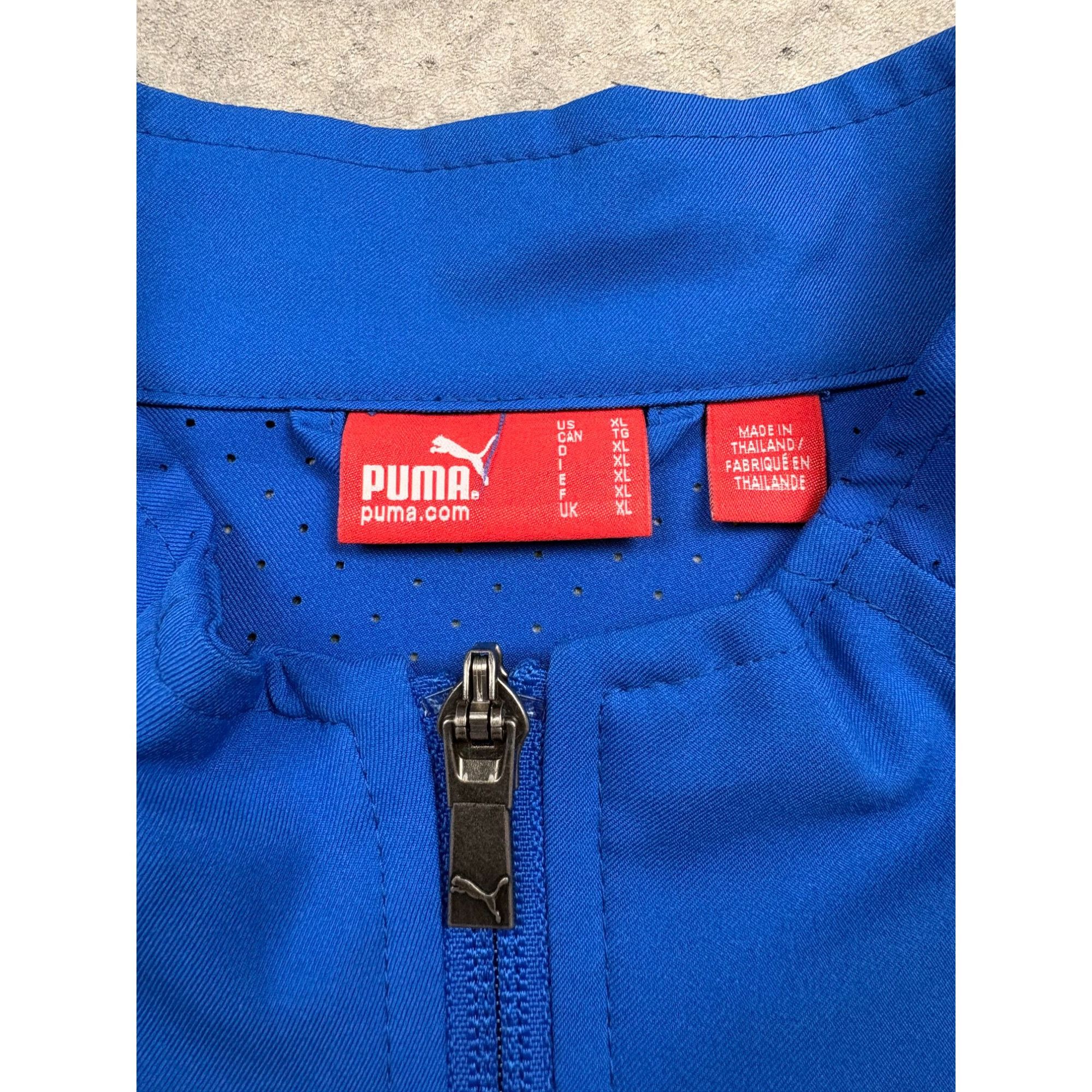 Puma Puma Italia Mens Blue Full-Zip Sleeveless Vest With Gold Acc Size US XL / EU 56 / 4 - 5 Thumbnail