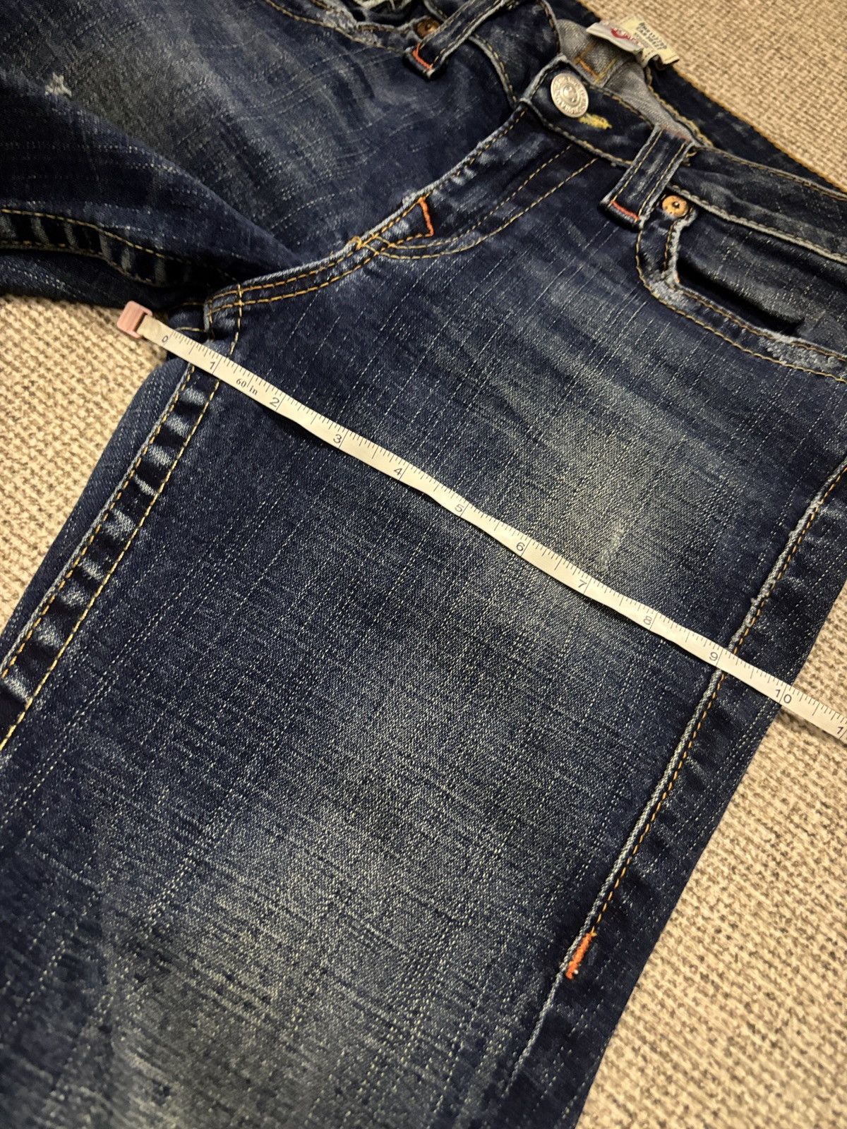 True Religion Y2K Distressed True Religion Flare Bootcut Denim Jeans Size 31" - 13 Thumbnail