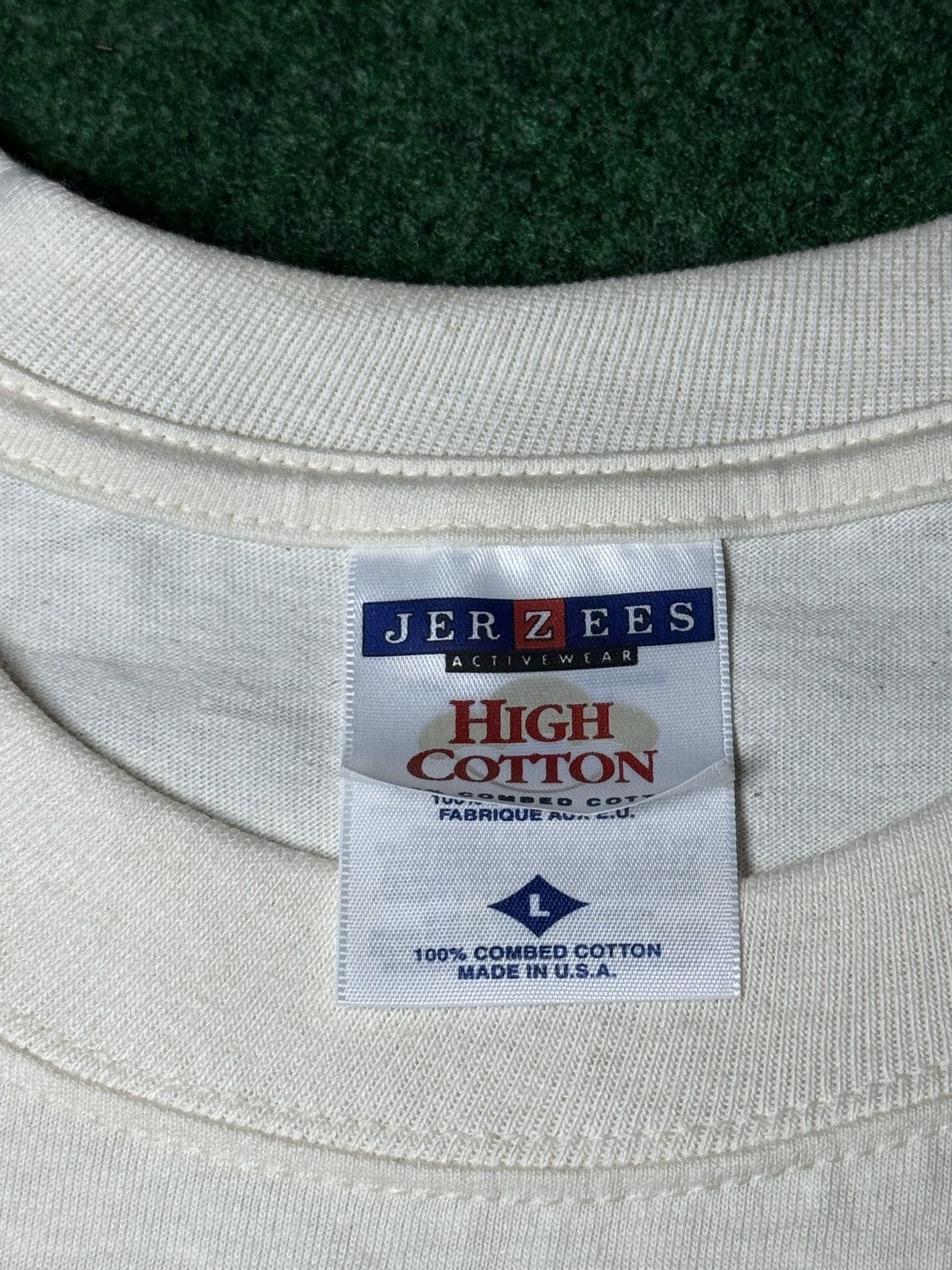 Jerzees Jerzees Logo Promo Only RARE Graphic 90s Vintage XL T Shirt Size US XL / EU 56 / 4 - 3 Thumbnail