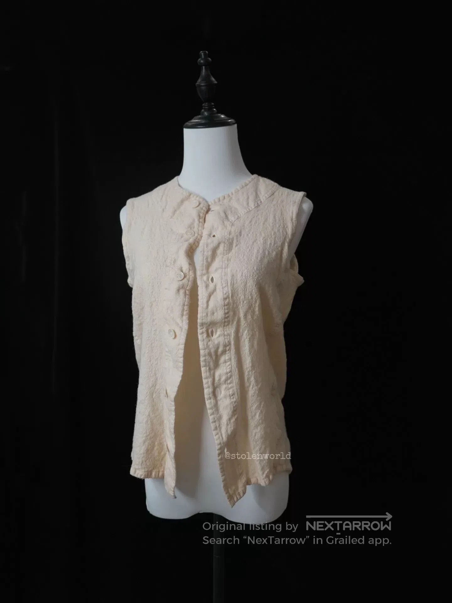 Comme des Garcons Homme Plus comme des garcons wool vest in cream. Size M / US 6-8 / IT 42-44 - 7 Thumbnail
