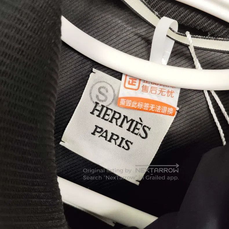 Hermes Hermes Wool Coat Jacket, Black Size XS / US 0-2 / IT 36-38 - 7 Thumbnail