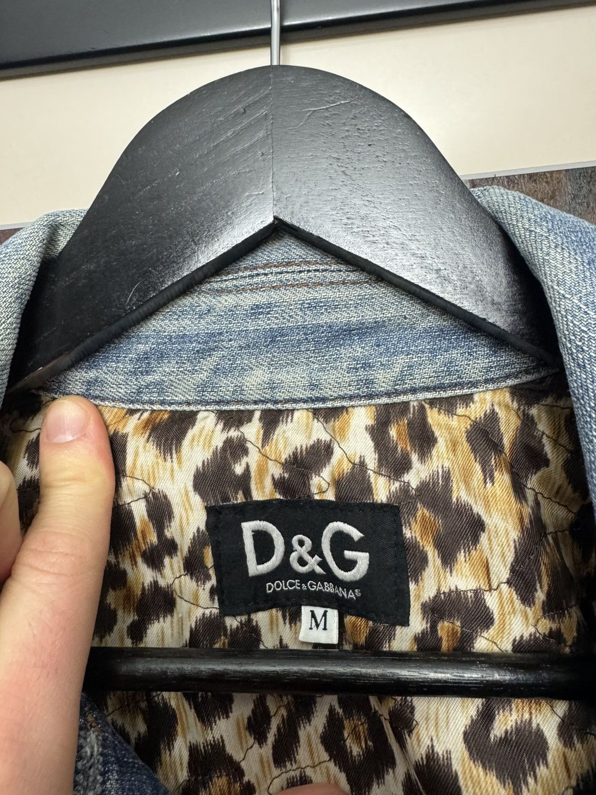 Dolce & Gabbana Vintage Y2k Dolce&Gabbana Leopard Designer Denim Jacket Rare Size M / US 6-8 / IT 42-44 - 4 Thumbnail