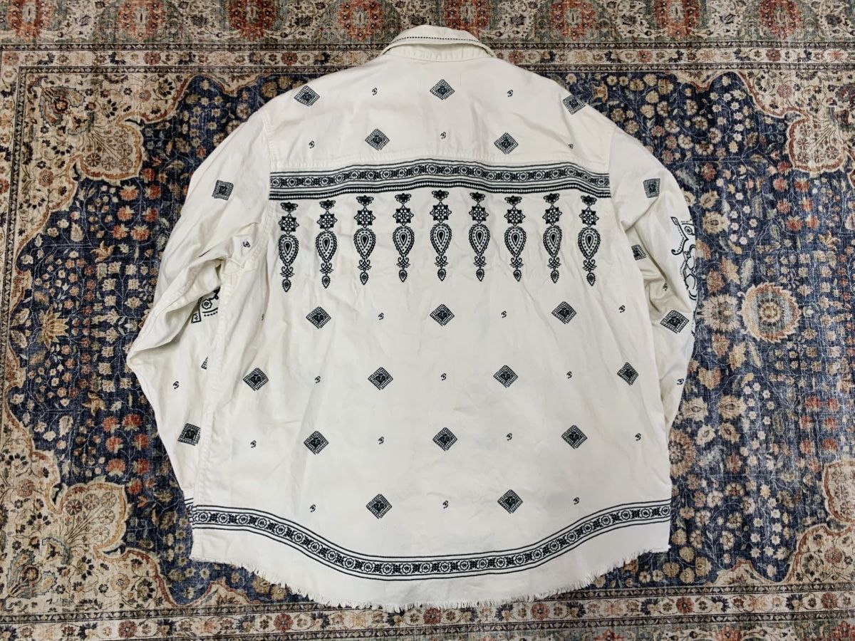 Kith KITH Embroidered white denim shirt Size US XL / EU 56 / 4 - 5 Thumbnail