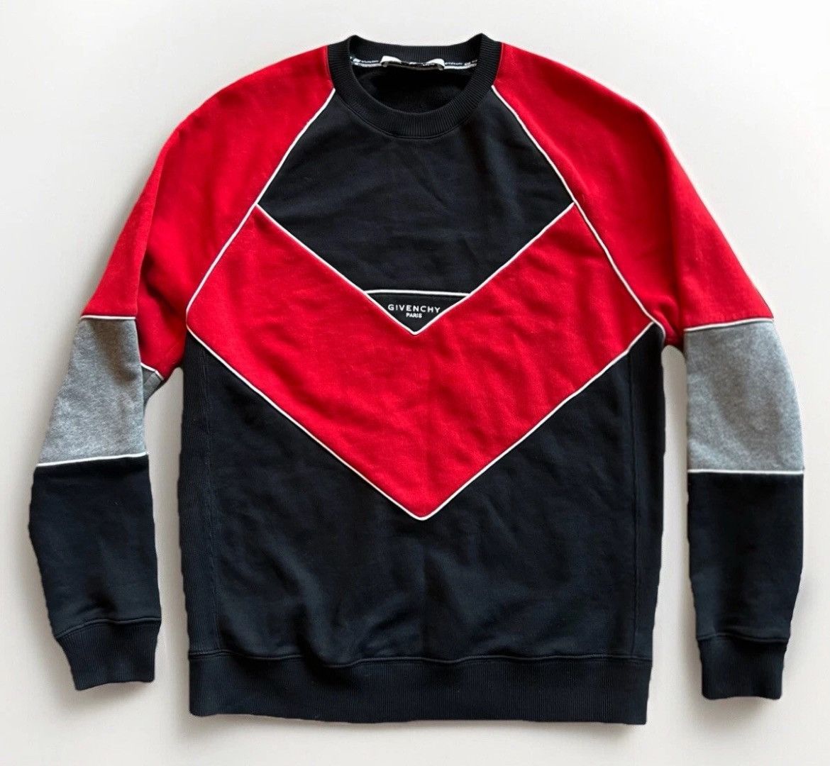 Givenchy GIVENCHY⚡️Men size Small colorblock logo pullover sweatshirt Size US S / EU 44-46 / 1 - 3 Thumbnail
