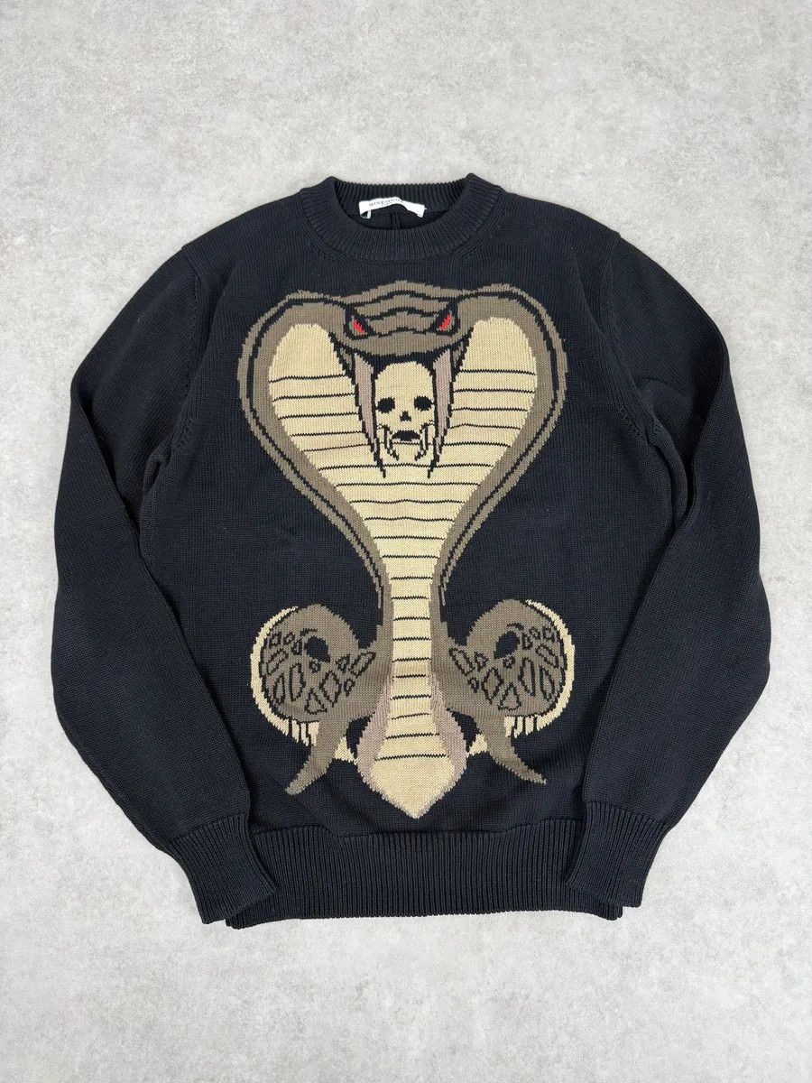 Givenchy SS2017 Givenchy Black Cobra Snake Sweater by Riccardo Tisci Size US S / EU 44-46 / 1 - 6 Thumbnail