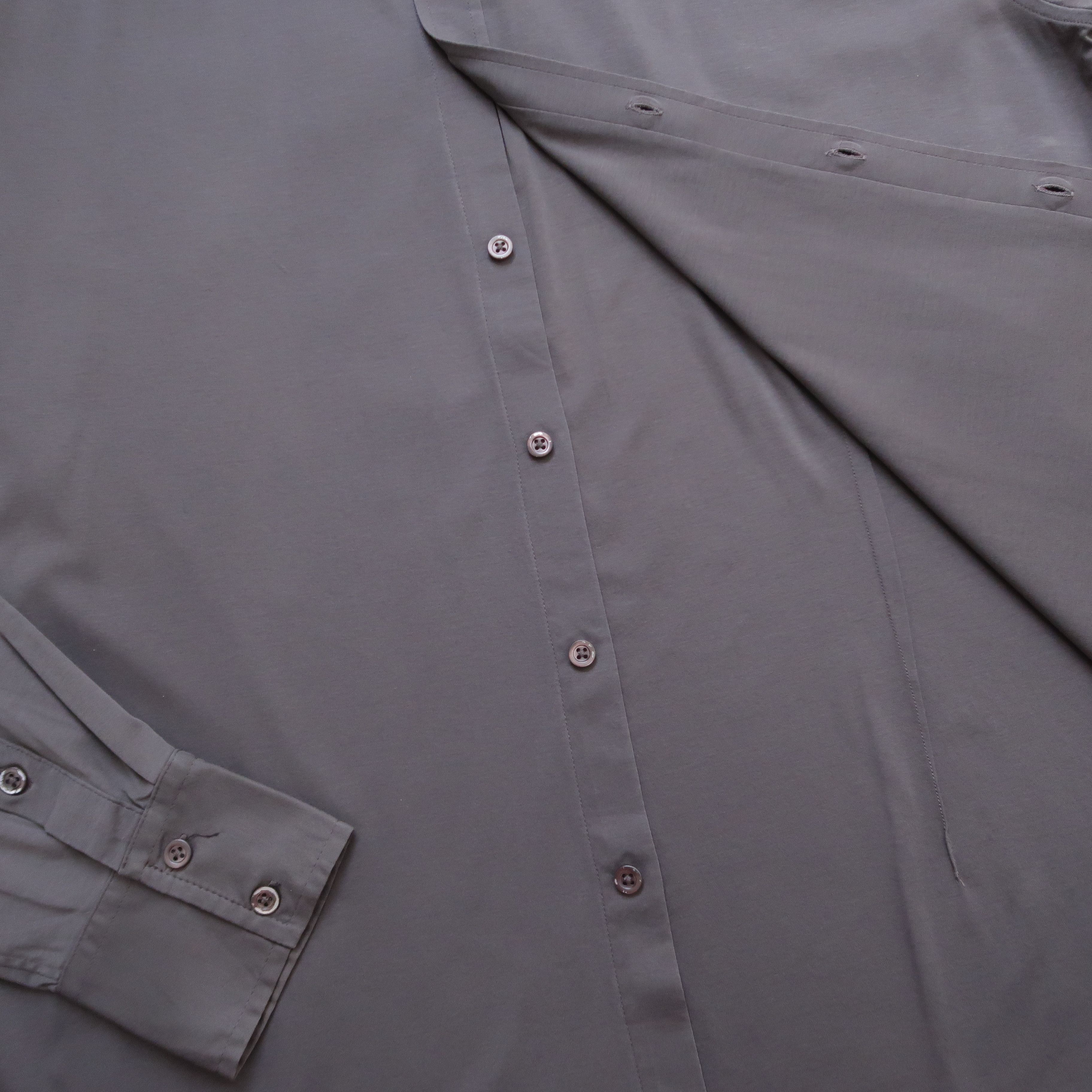 Brunello Cucinelli Brunello Cucinelli Western Shirt Button Up Gray Size US XL / EU 56 / 4 - 10 Thumbnail