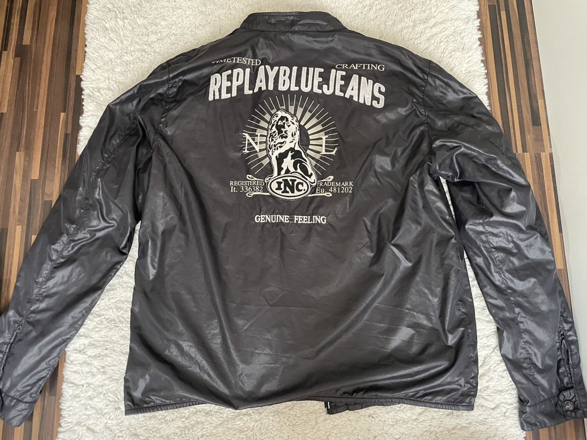 Replay Jacket Replay Blue Jeans Vintage Inc Blue Lion Brand Casual Size US XXL / EU 58 / 5 - 1 Thumbnail