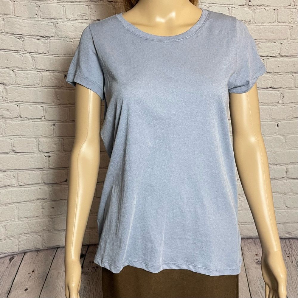ATM Anthony Thomas Melillo NWT New $95 ATM Vintage Jersey Crewneck Blue Grey Tee Size Size S / US 4 / IT 40 - 9 Thumbnail