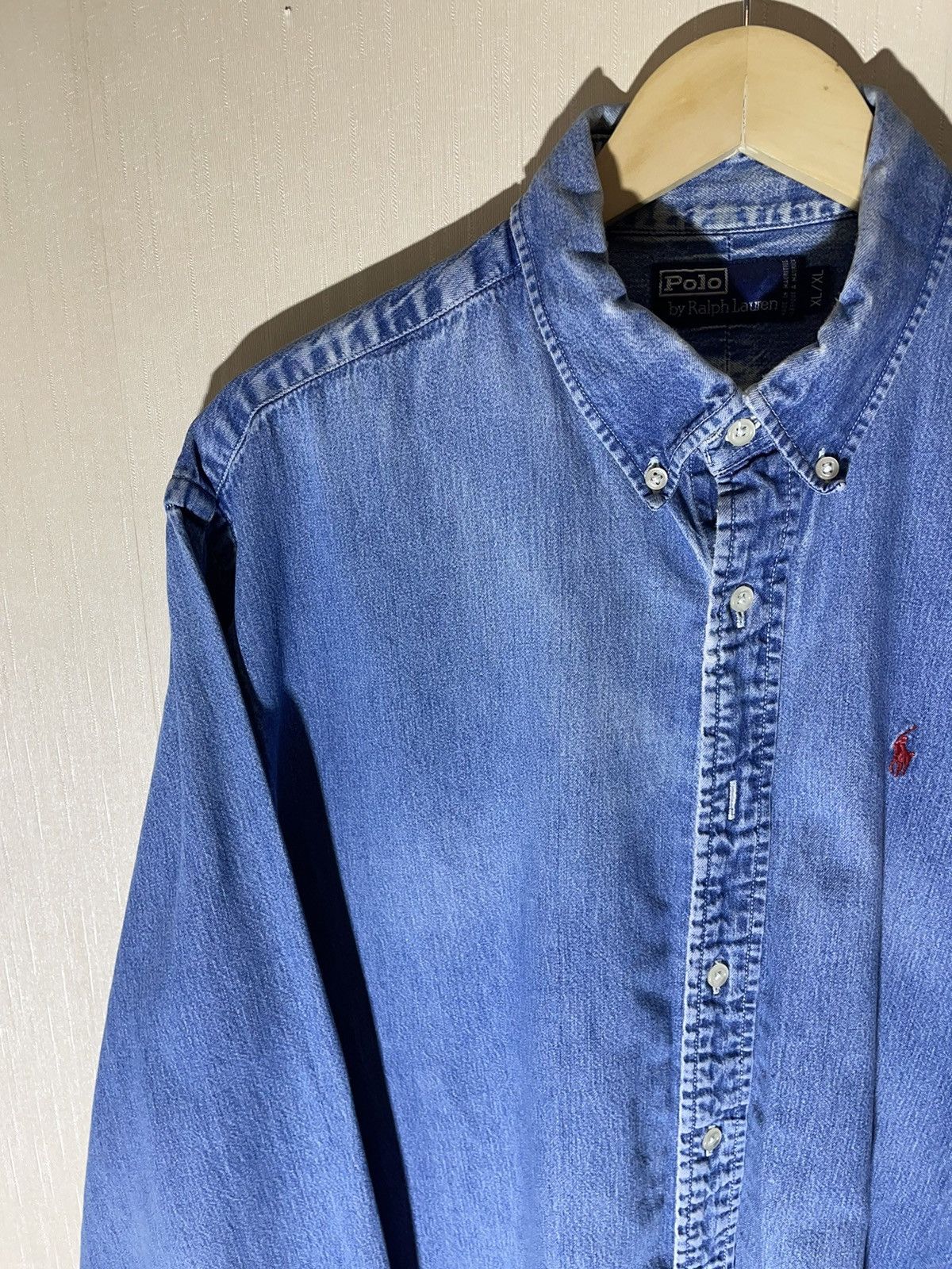 Polo Ralph Lauren × Vintage Polo Ralph Lauren vintage denim shirt Size US XL / EU 56 / 4 - 3 Thumbnail