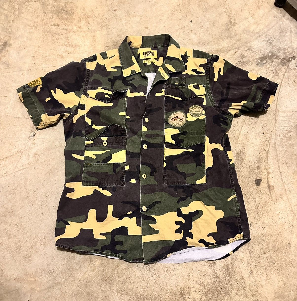 Billionaire Boys Club Billionaire Boys Club x Pharrell F/W12 Camo Button Up Shirt Size US L / EU 52-54 / 3 - 1 Thumbnail