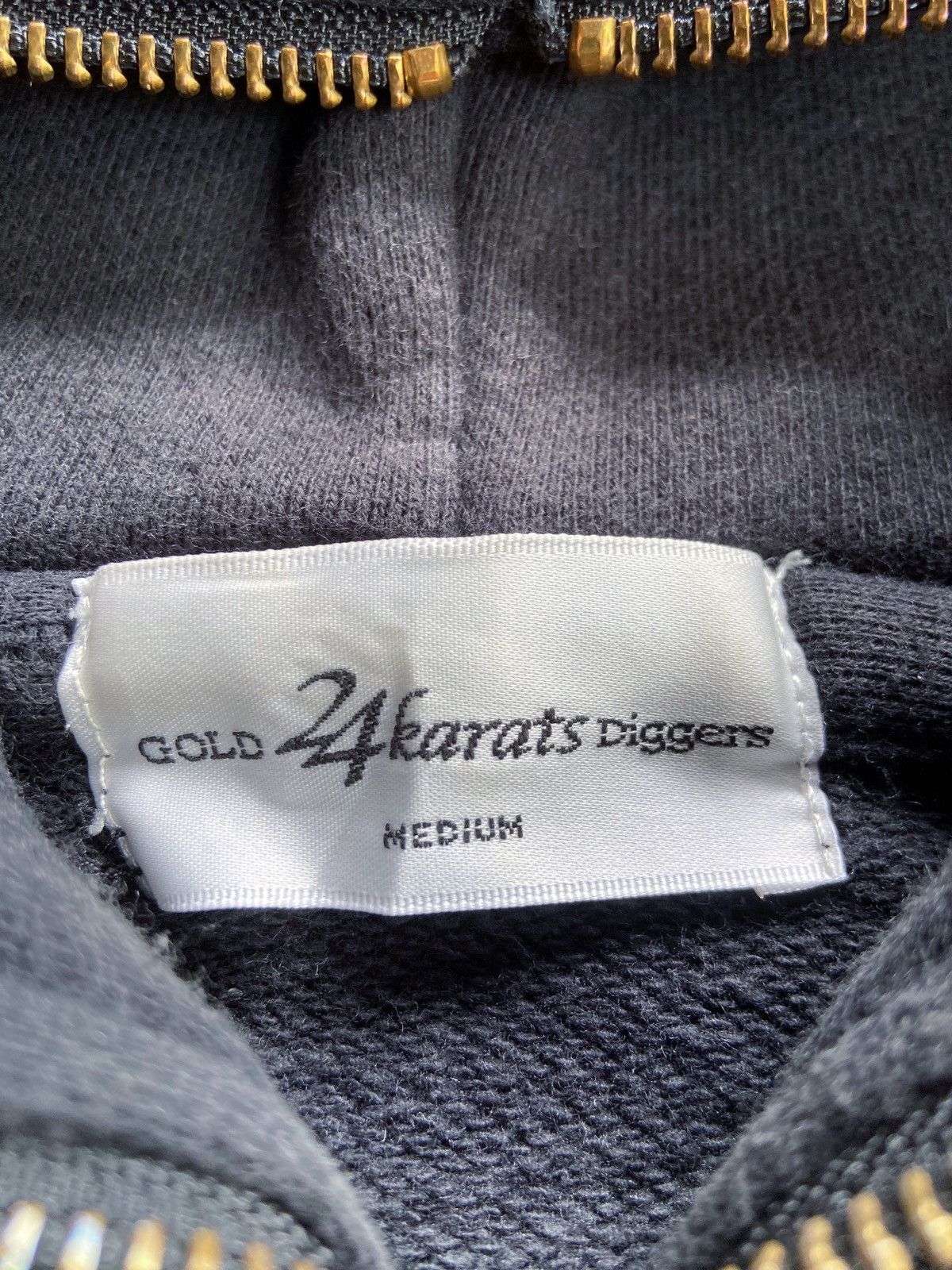 Japanese Brand GOLDS 24 KARATS DIGGERS ZIP HOODIE undercover number nine Size US M / EU 48-50 / 2 - 15 Thumbnail