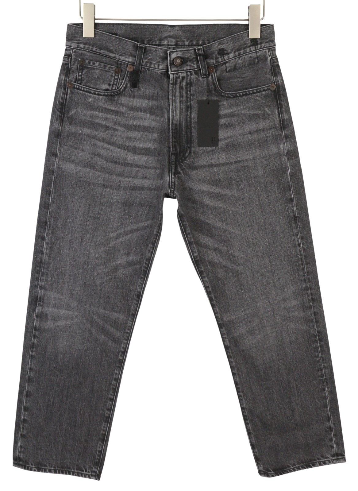R13 BOYFRIEND 26 Wilson Black Whiskers Faded Zip PS25 86681 Size 26" / US 2 / IT 38 - 1 Thumbnail