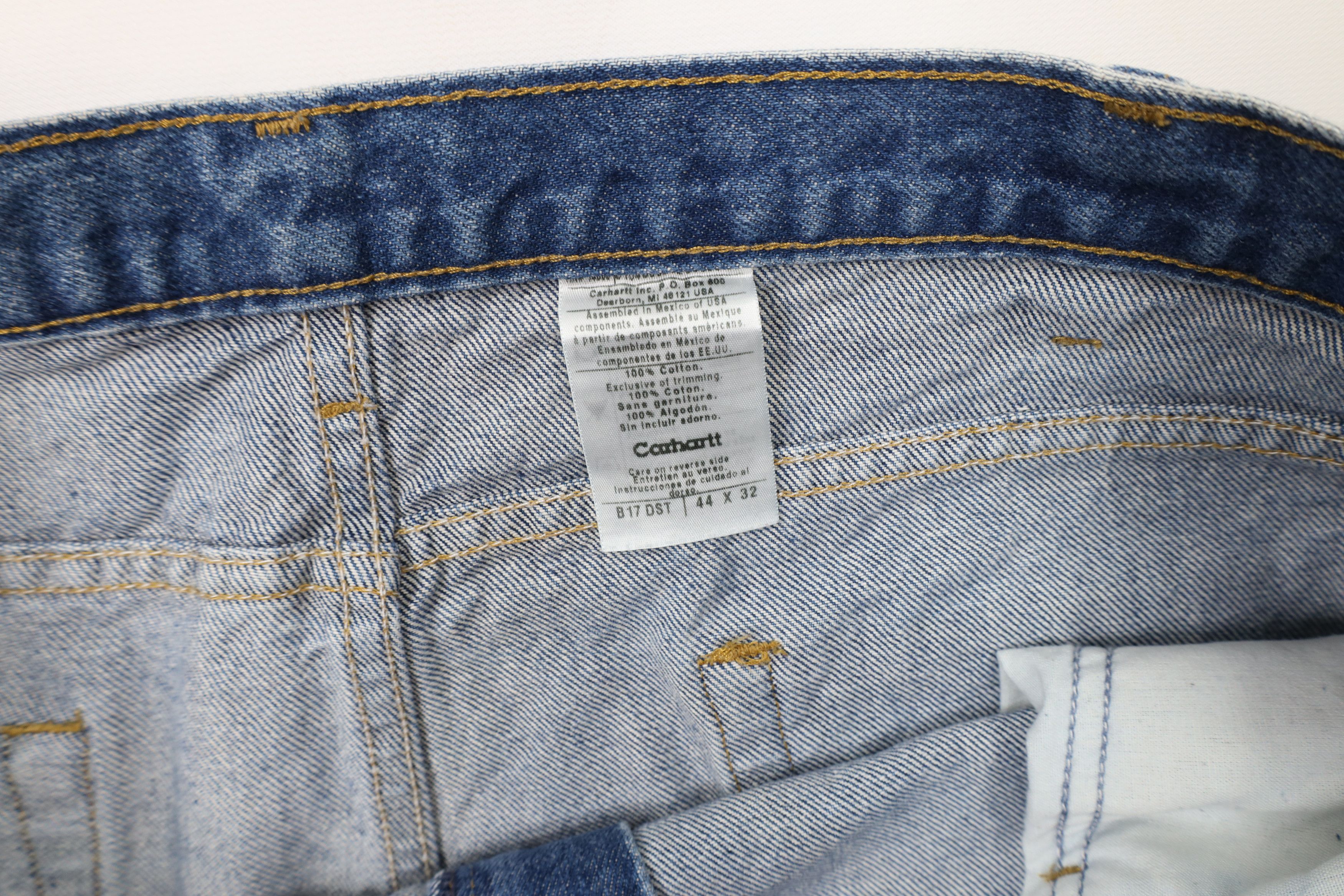 Carhartt × Vintage Vintage Y2K Carhartt Spell Out Tapered Leg Denim Jeans Blue Size US 44 / EU 60 - 8 Thumbnail
