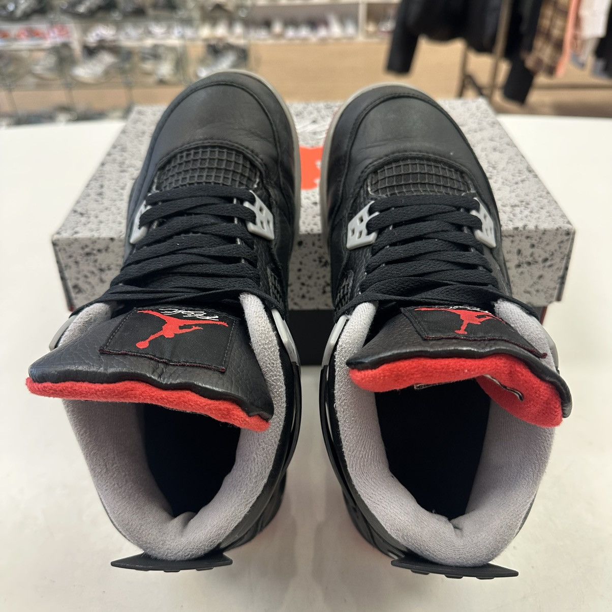 Nike Size 6Y (7.5W) - Nike Air Jordan 4 Retro GS Bred Reimagined Size US 7.5 / IT 37.5 - 3 Thumbnail