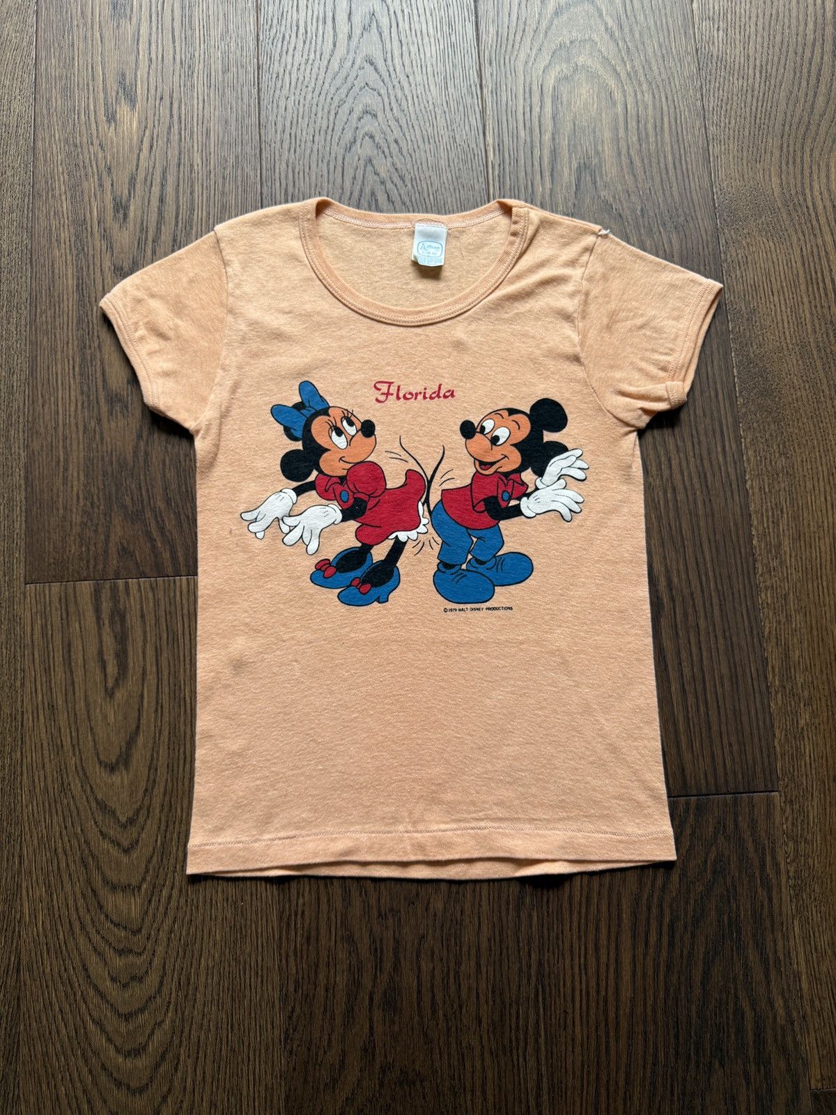 Vintage Vintage 70s Disney Florida Mickey Mouse Babydoll Tee Size XS / US 0-2 / IT 36-38 - 1 Thumbnail