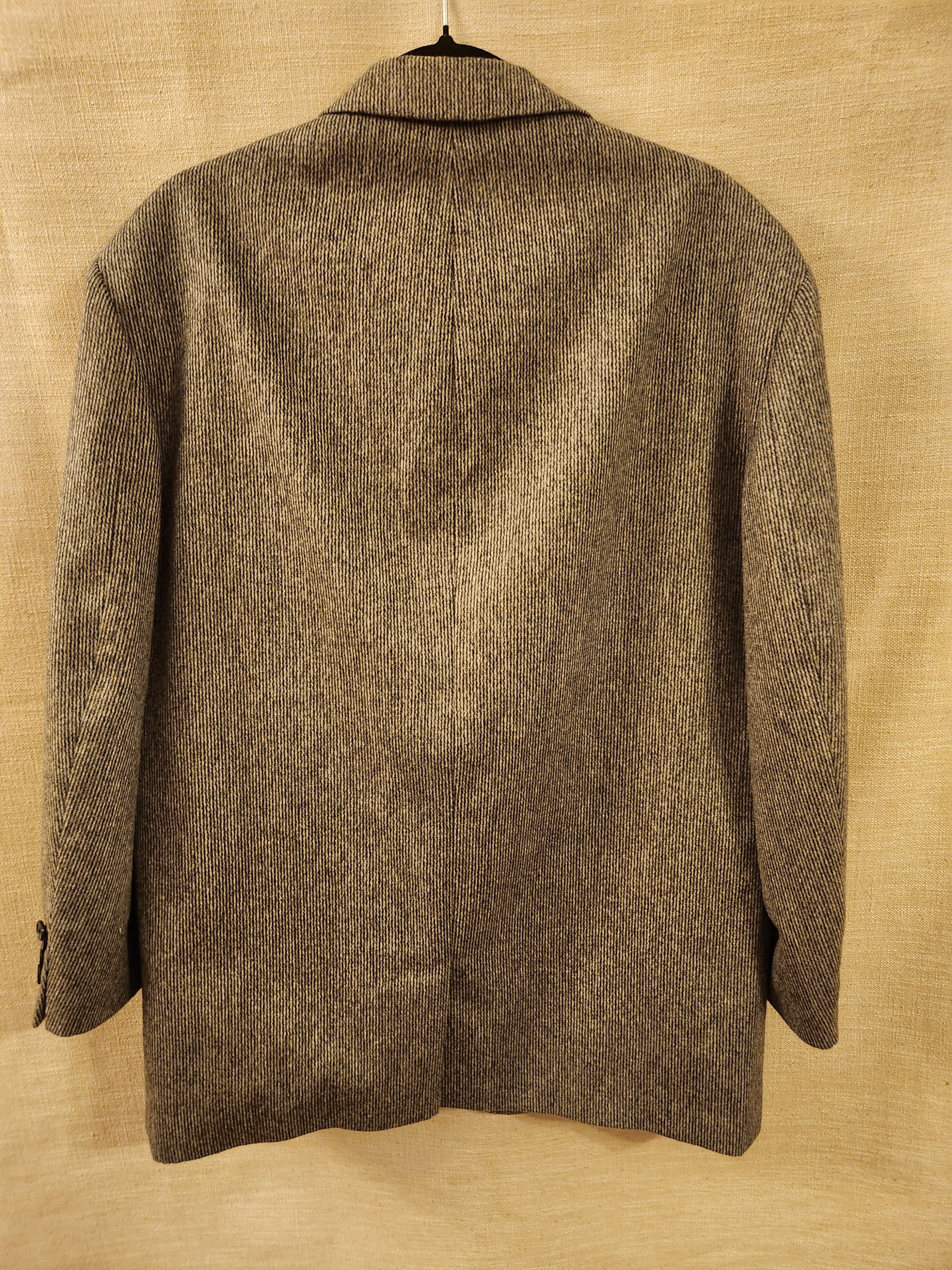 Other Steven Giles 100% Wool Gray Striped 3 Button Blazer Size 42R - 2 Thumbnail