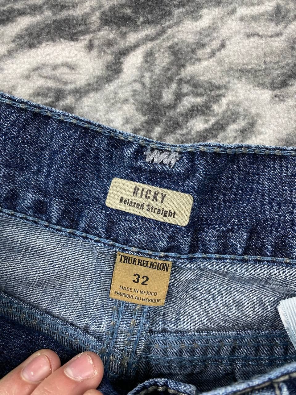 True Religion Vintage True Religion Ricky Straight Denim Jeans Baggy Size US 32 / EU 48 - 10 Thumbnail