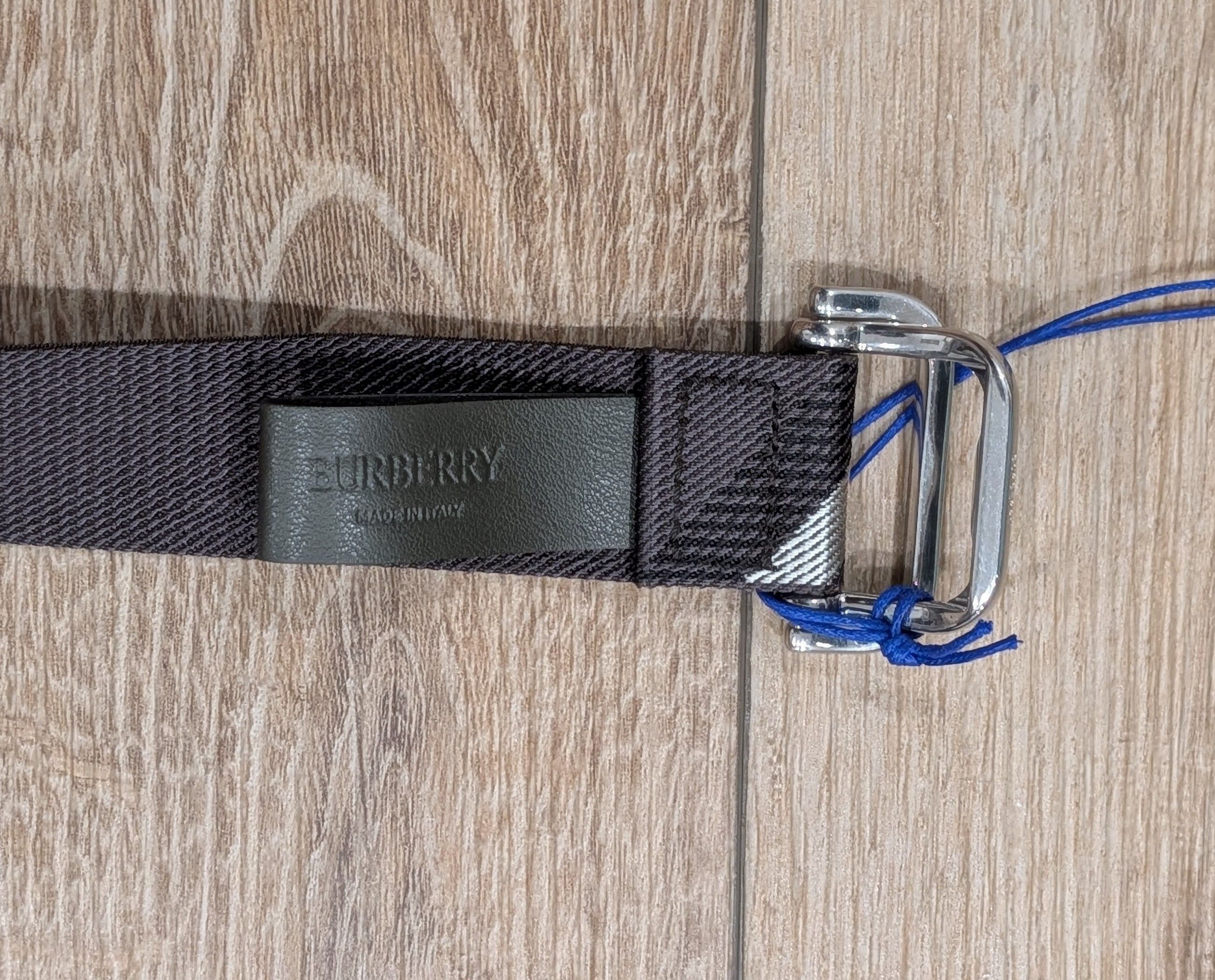 Burberry Burberry Check Webbing Nylon Belt Brown Multi Large Size 34 - 4 Thumbnail