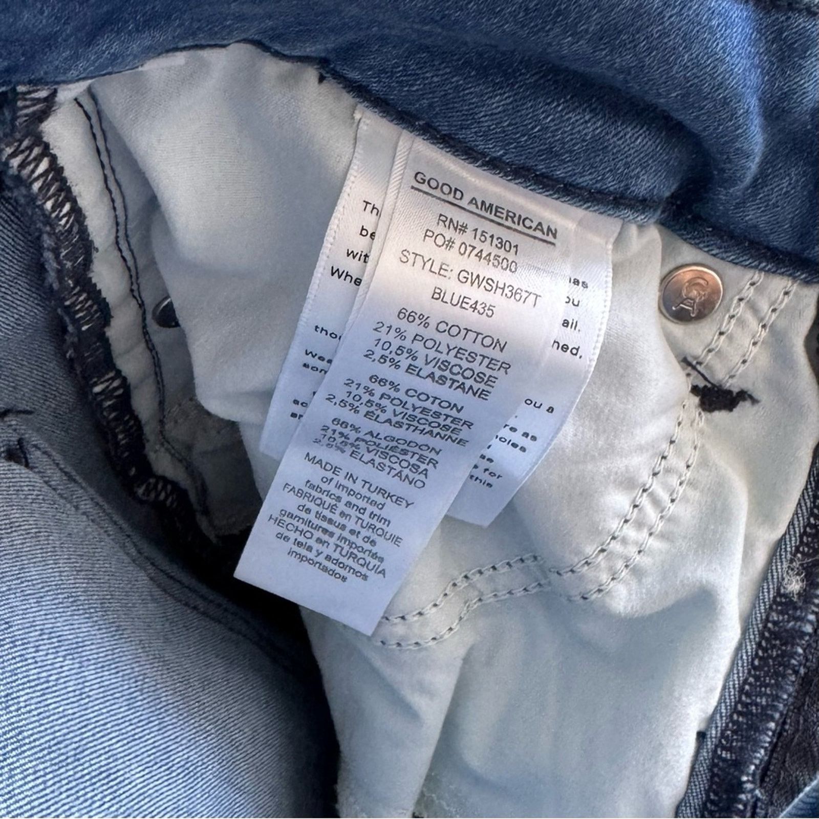 Good American NWT! Good American Blue Jeans, Size 2/26 Size 26" / US 2 / IT 38 - 11 Thumbnail
