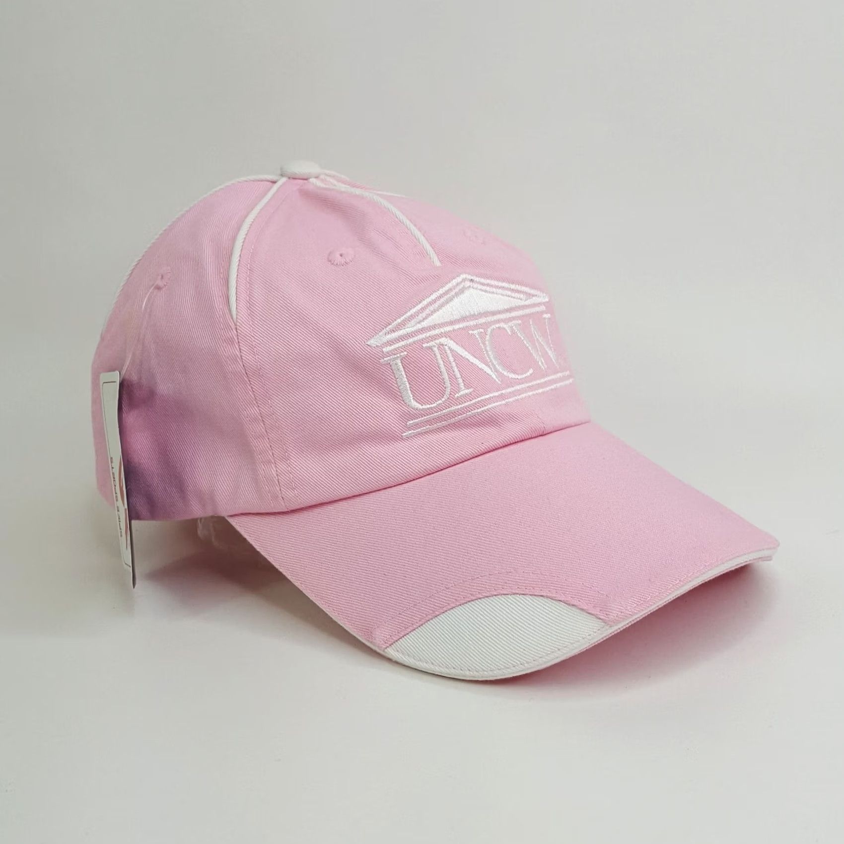 Pinko VTG UNCW University Of Wilmington Women's Pink Snapback Hat Baseball Cap College Hat Pink 90s School Sports Women Mens Size ONE SIZE - 4 Thumbnail