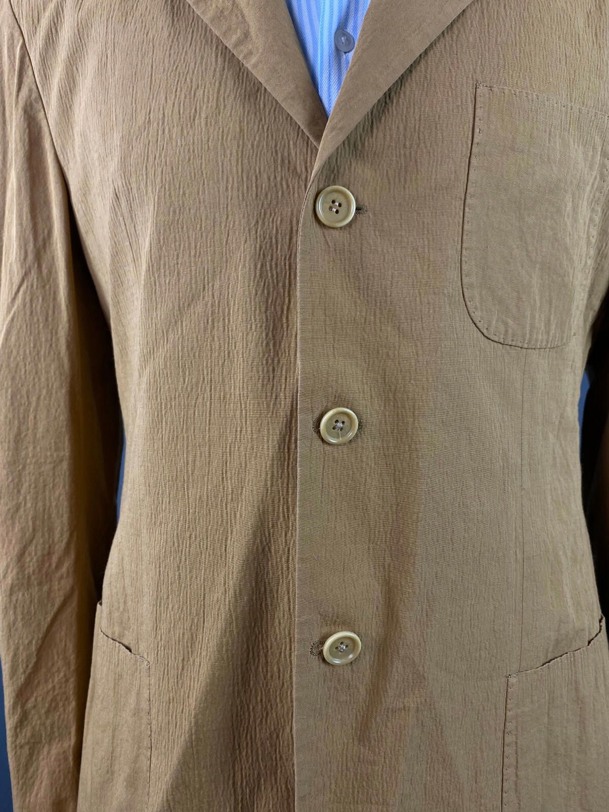 Romeo Gigli Men Romeo Gigli Cotton Three Button Blazer Jacket Size 50 Size US M / EU 48-50 / 2 - 3 Thumbnail
