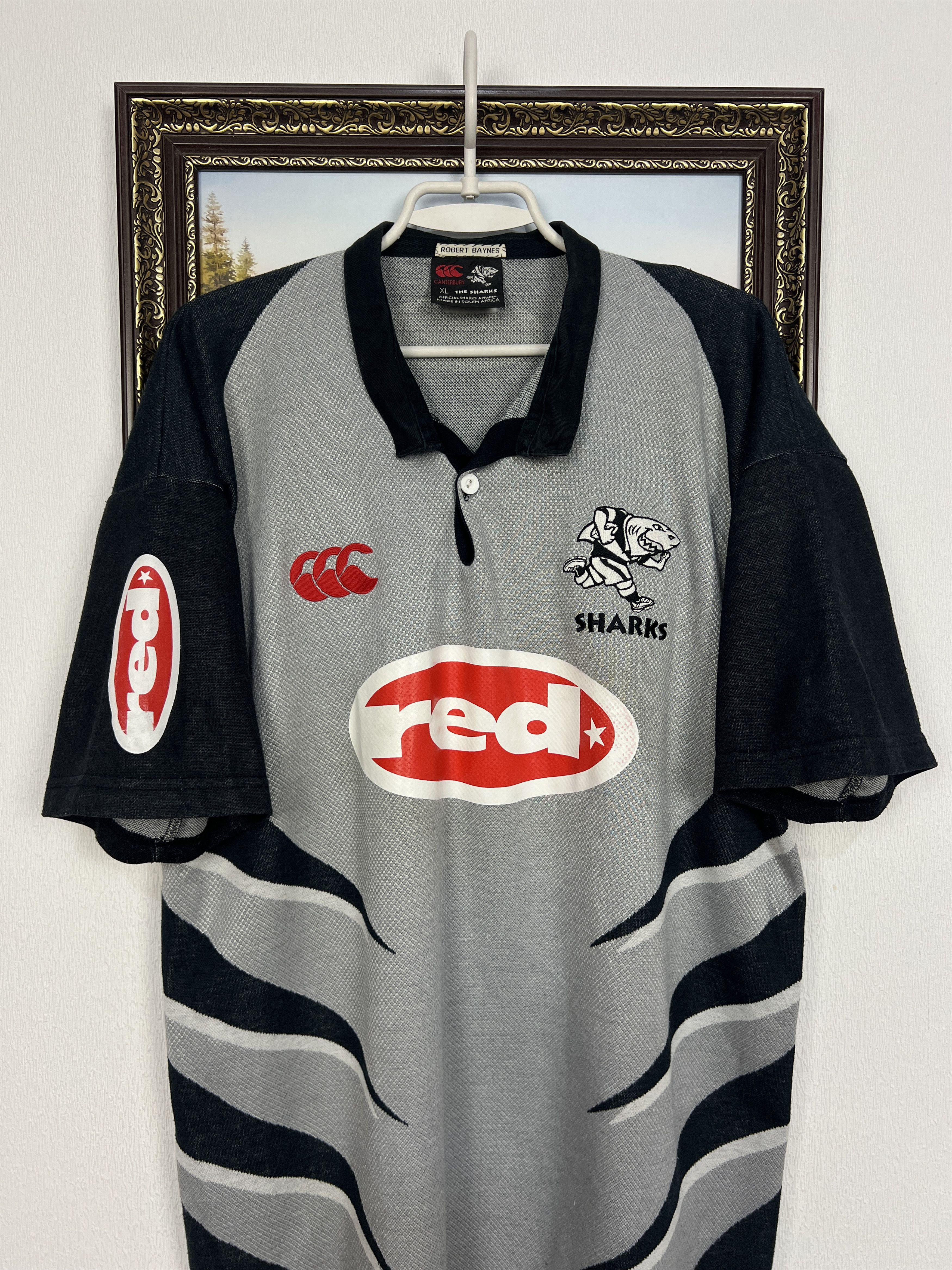 Vintage Canterbury Natal Sharks Rugby Union Jersey Trikot Shirt Size US XL / EU 56 / 4 - 2 Thumbnail