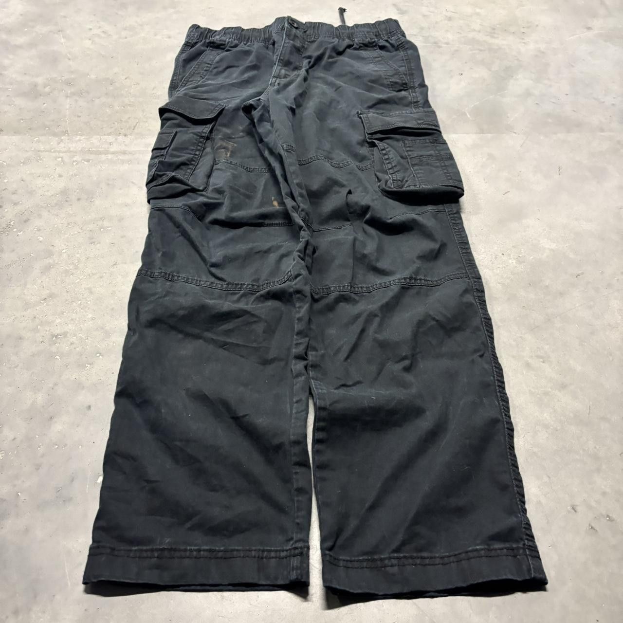 Japanese Brand × Vintage Crazy Vintage Y2K/2000s Grunge Black Streetwear Essential Cargo Pants! Size US 30 / EU 46 - 3 Thumbnail