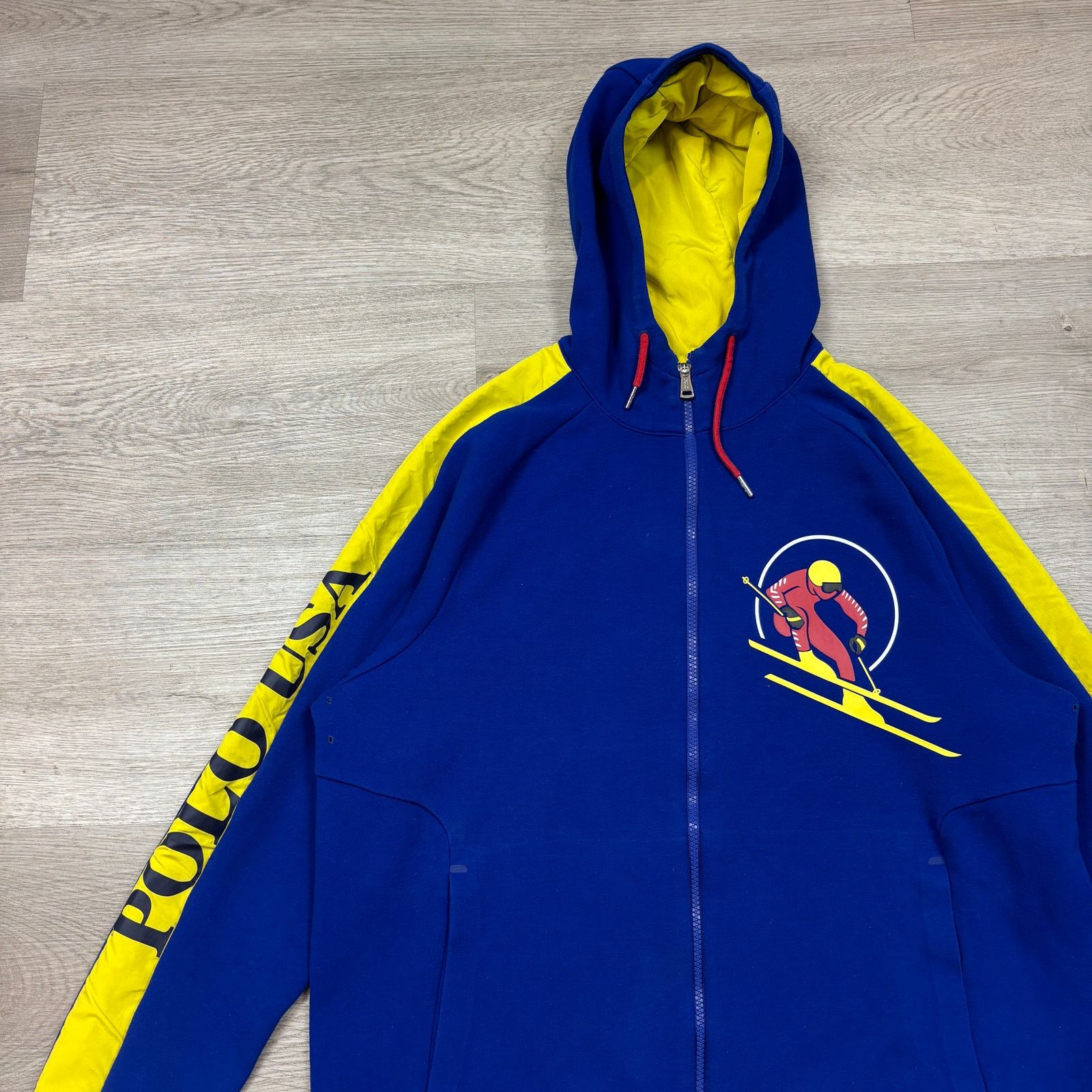 Polo Ralph Lauren × Vintage VTG Polo Ralph Lauren USA Downhill Skier Zip Hoodie Large Size US L / EU 52-54 / 3 - 2 Thumbnail