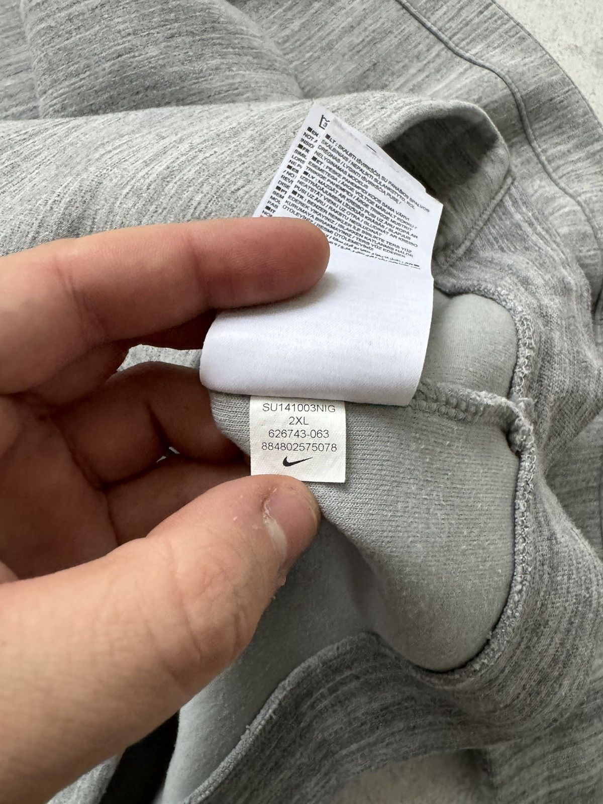 Nike Vintage Nike England Gray Training Tech Fleece Jacket Size US XXL / EU 58 / 5 - 12 Thumbnail