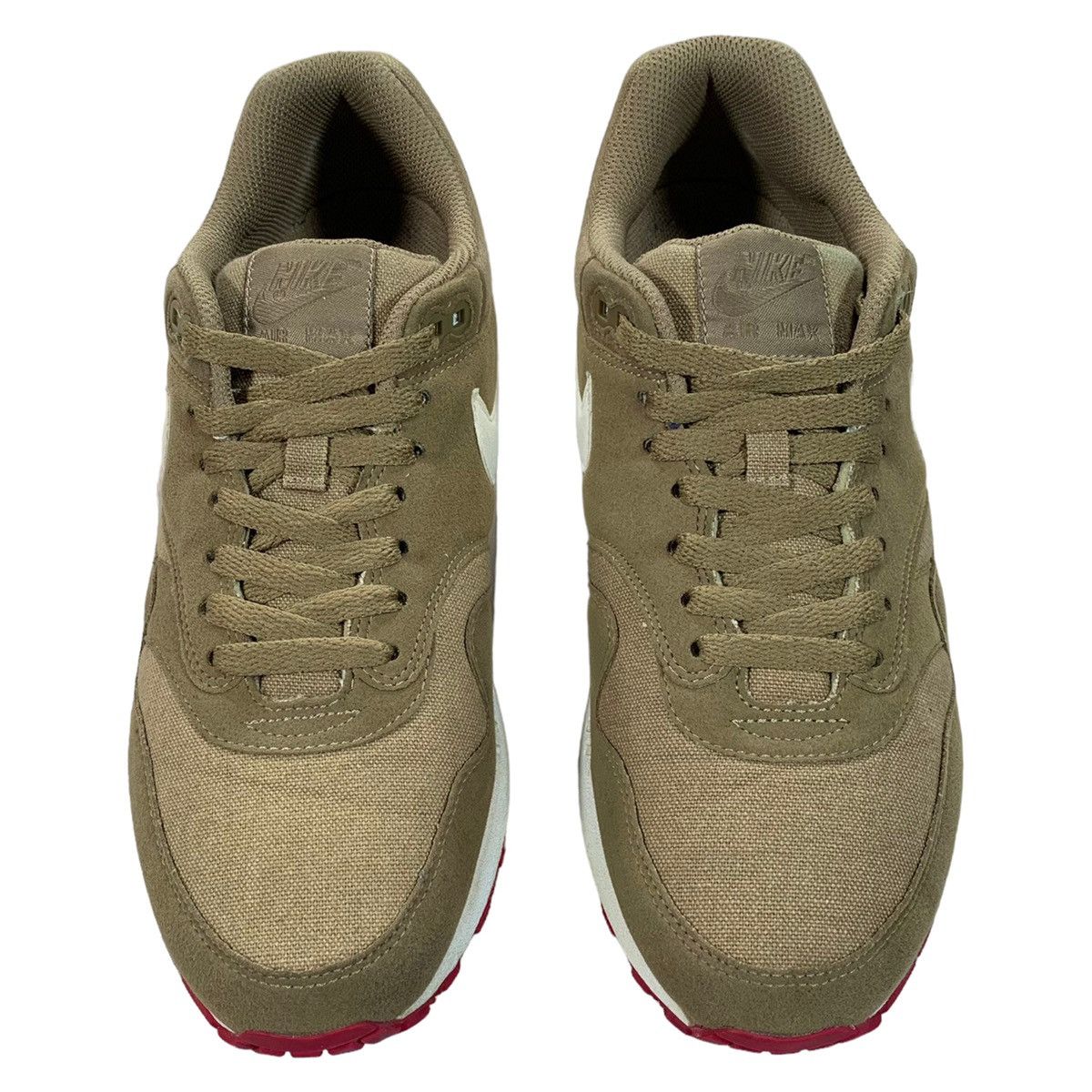 Nike Vintage Nike Air Max 1 Kelp Brown White Red 2011 Sneakers Size US 8.5 / EU 41-42 - 5 Thumbnail
