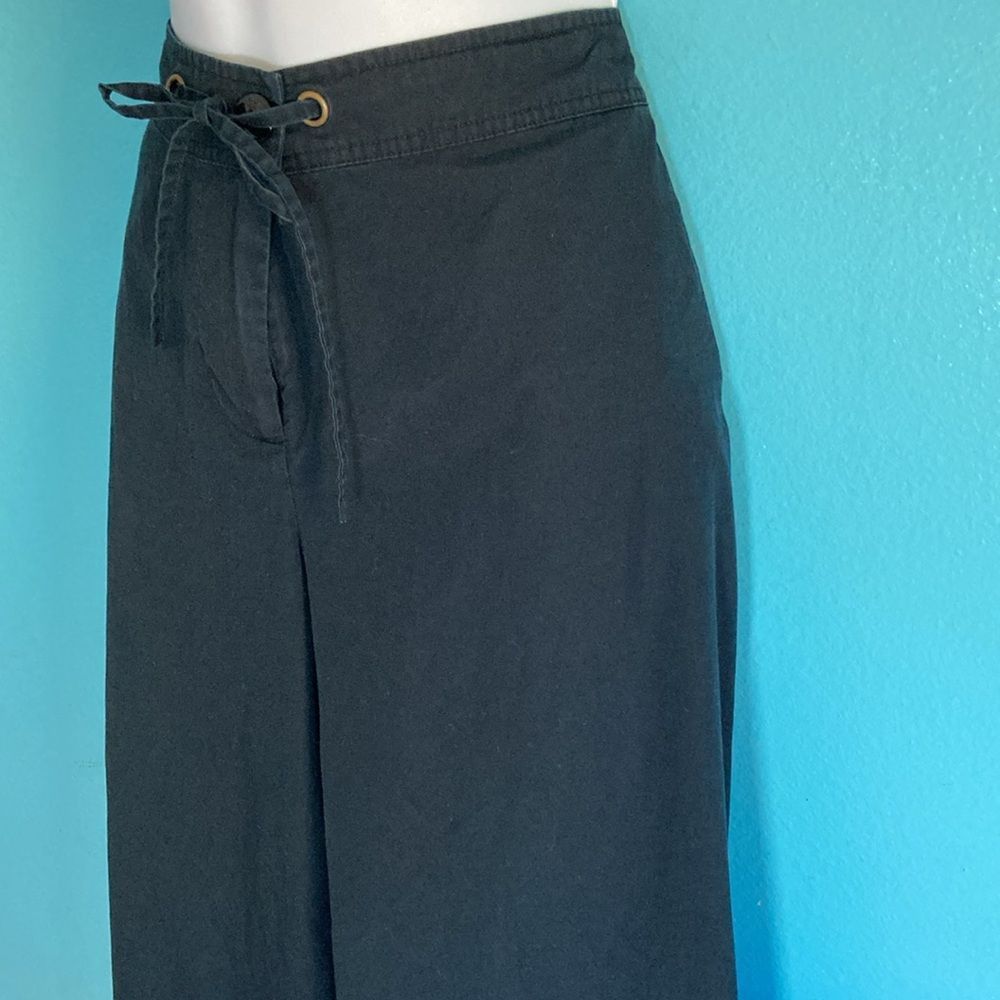 Eileen Fisher Eileen Fisher Project Size L Wide Leg Black Crop Organic Cot Size 34" / US 12 / IT 48 - 8 Thumbnail