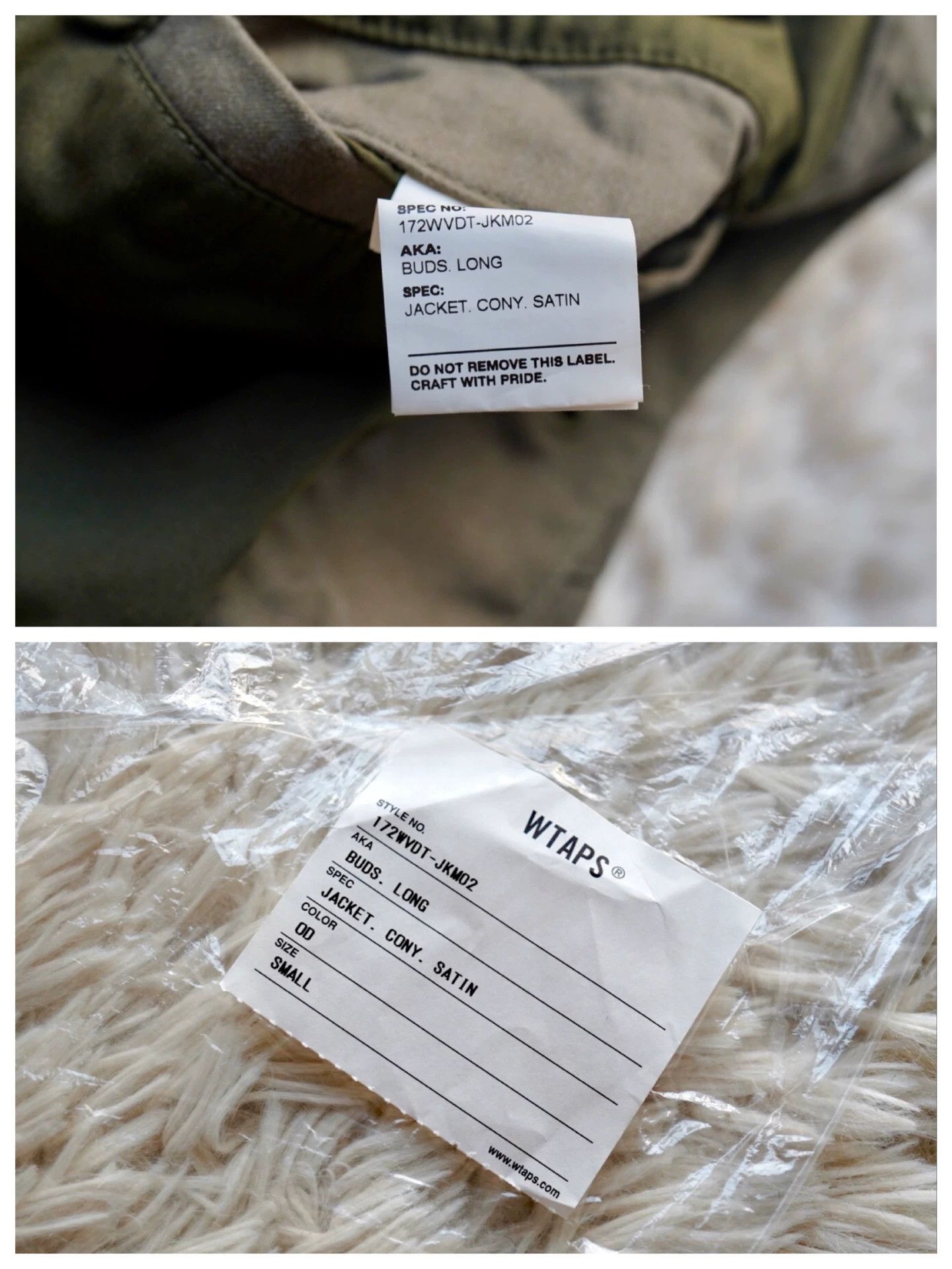 Wtaps WTAPS Buds Long 17AW Mid-Length Green Jacket S Size US S / EU 44-46 / 1 - 7 Thumbnail