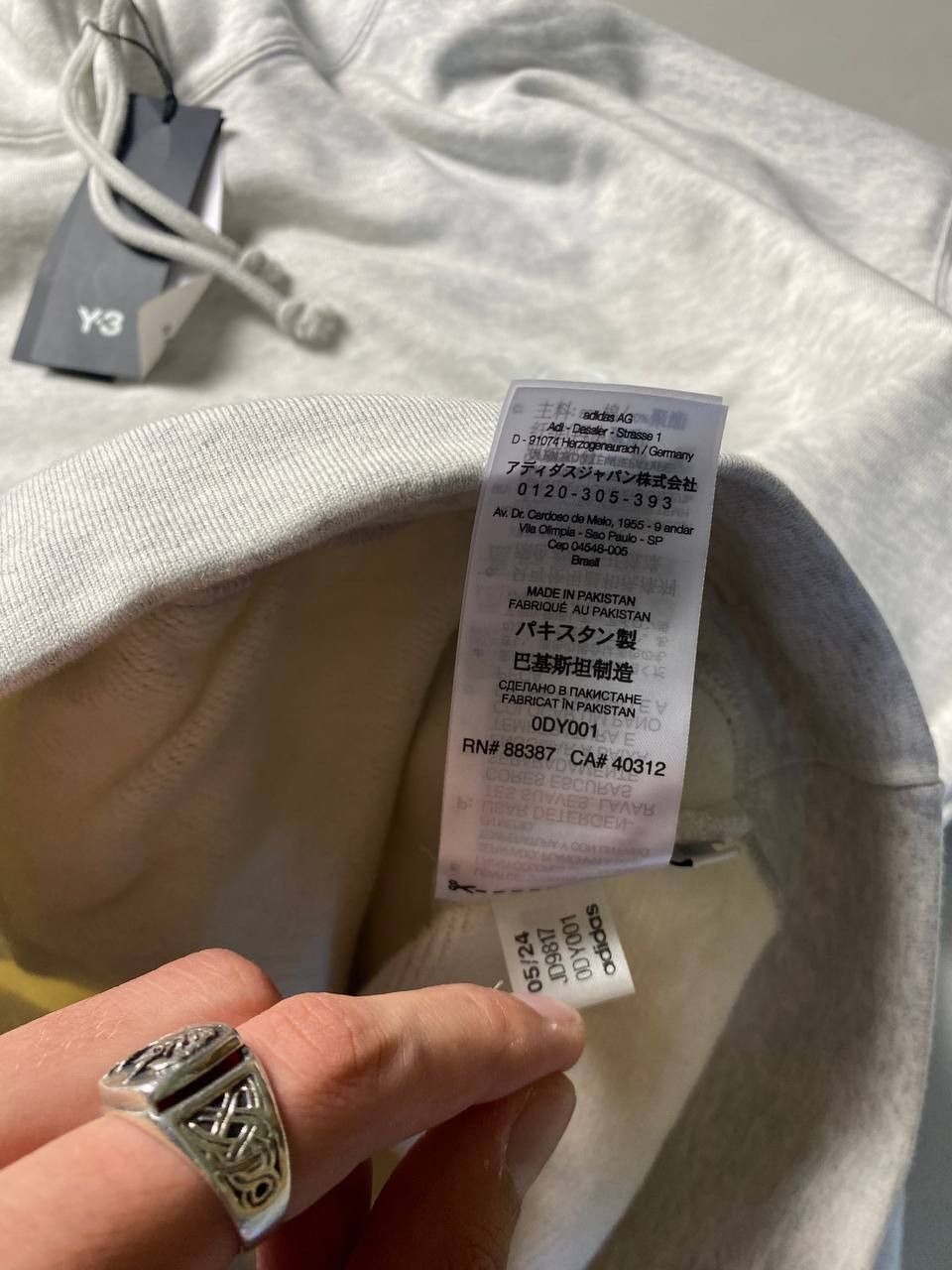 Yohji Yamamoto Adidas Yohji Yamamoto New HoodieY-3 Size US XL / EU 56 / 4 - 12 Thumbnail