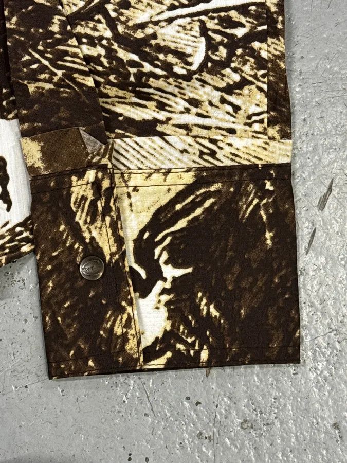 Just Cavalli 2000s Cavalli Brown & Beige Horse Ranch Shirt Size S / US 4 / IT 40 - 9 Thumbnail