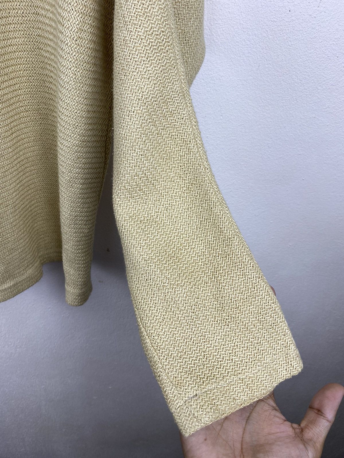 Issey Miyake 🔥RARE🔥 Plantation by ISSEY MIYAKE Woven Cardigan Size M / US 6-8 / IT 42-44 - 9 Thumbnail