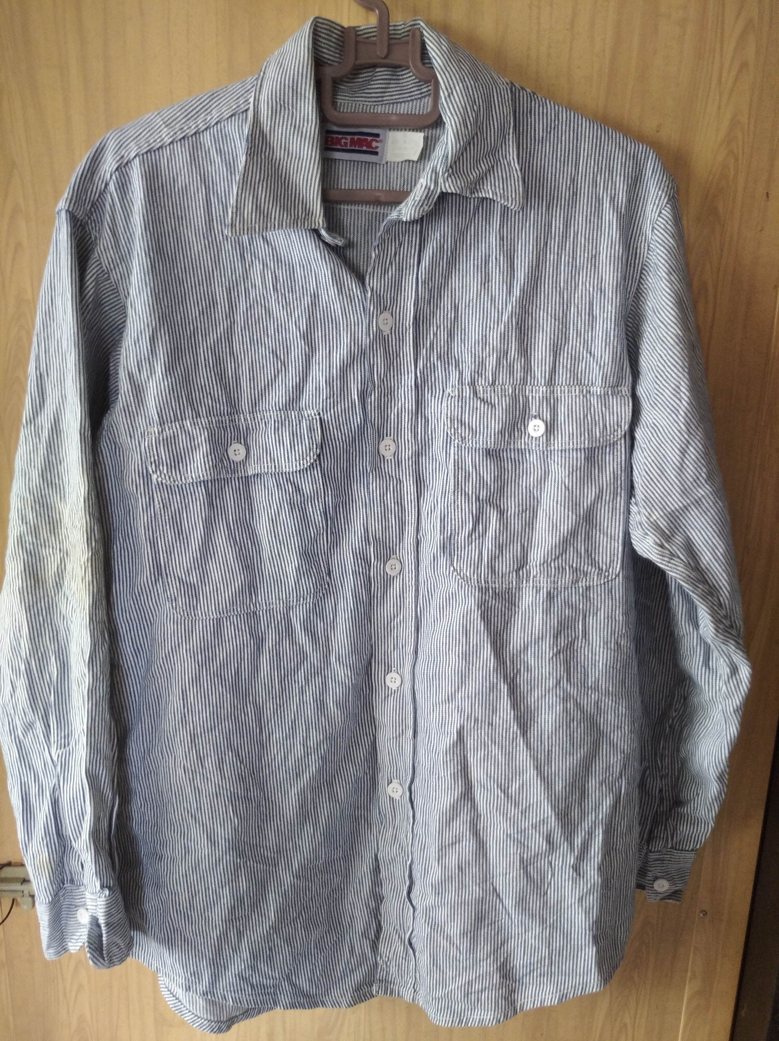 Big Mac × Vintage Vintage worn hickory stripe Big Mac work shirt