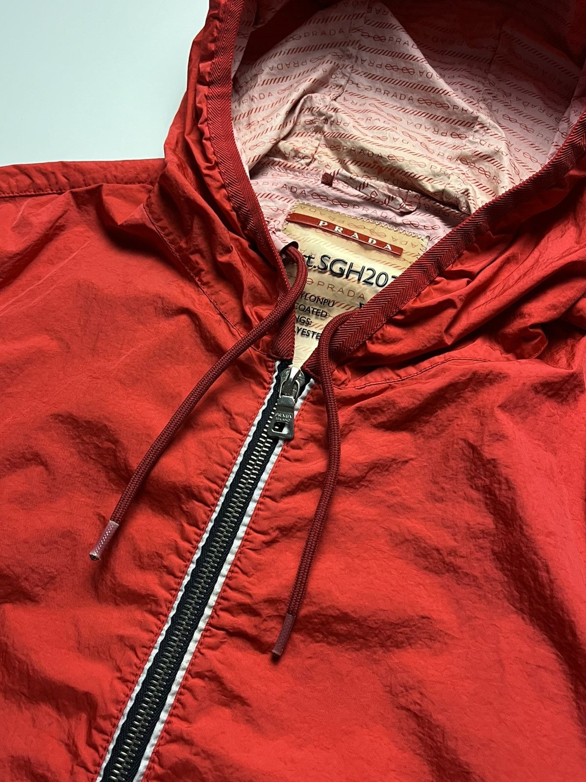 Prada Prada Milano FW10 Linea Rossa Nylon Windbreaker Jacket Size US M / EU 48-50 / 2 - 8 Thumbnail