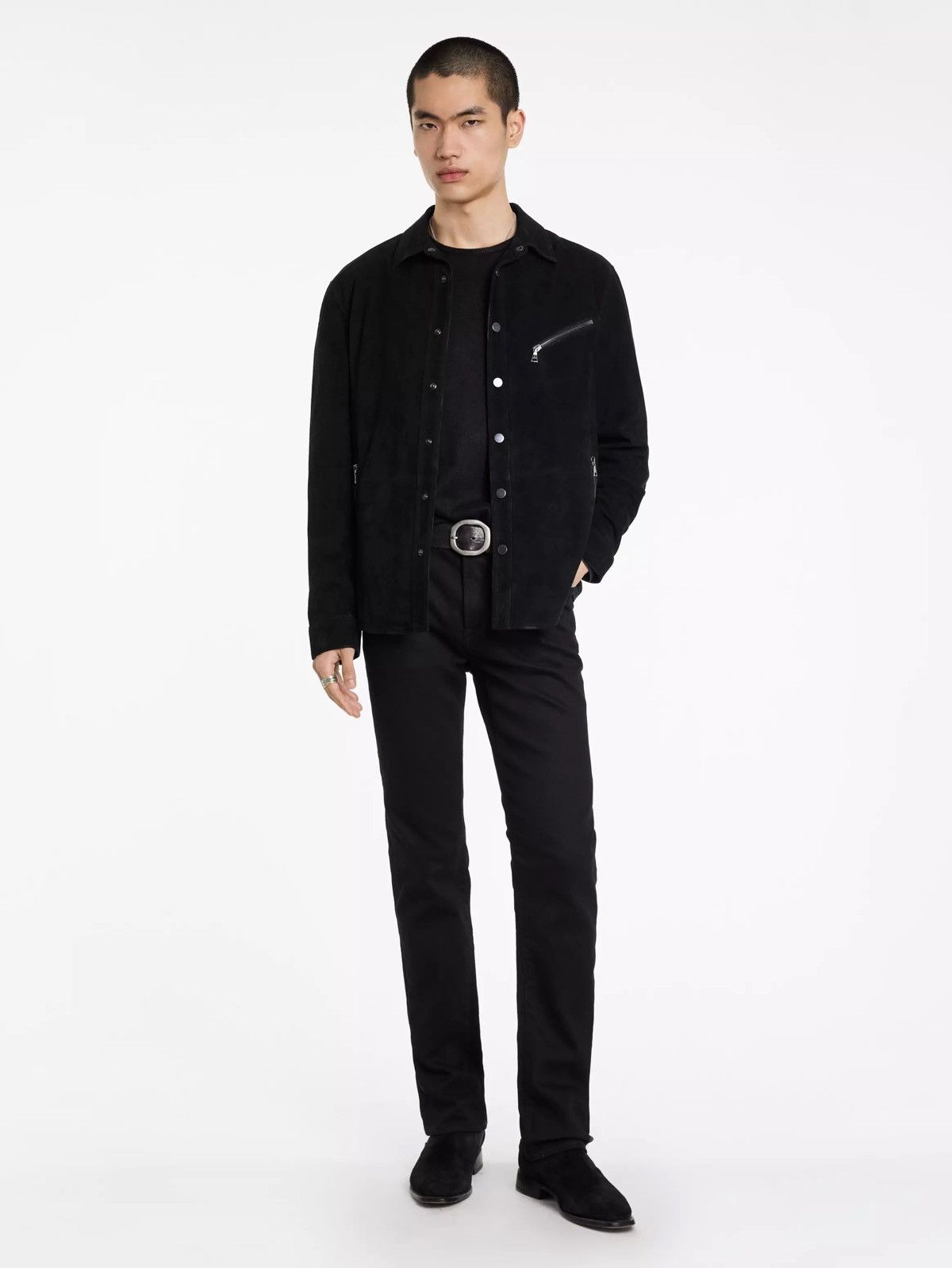 John Varvatos Kadd goat suede shirt jacket. 58 Size US XXL / EU 58 / 5 - 5 Thumbnail