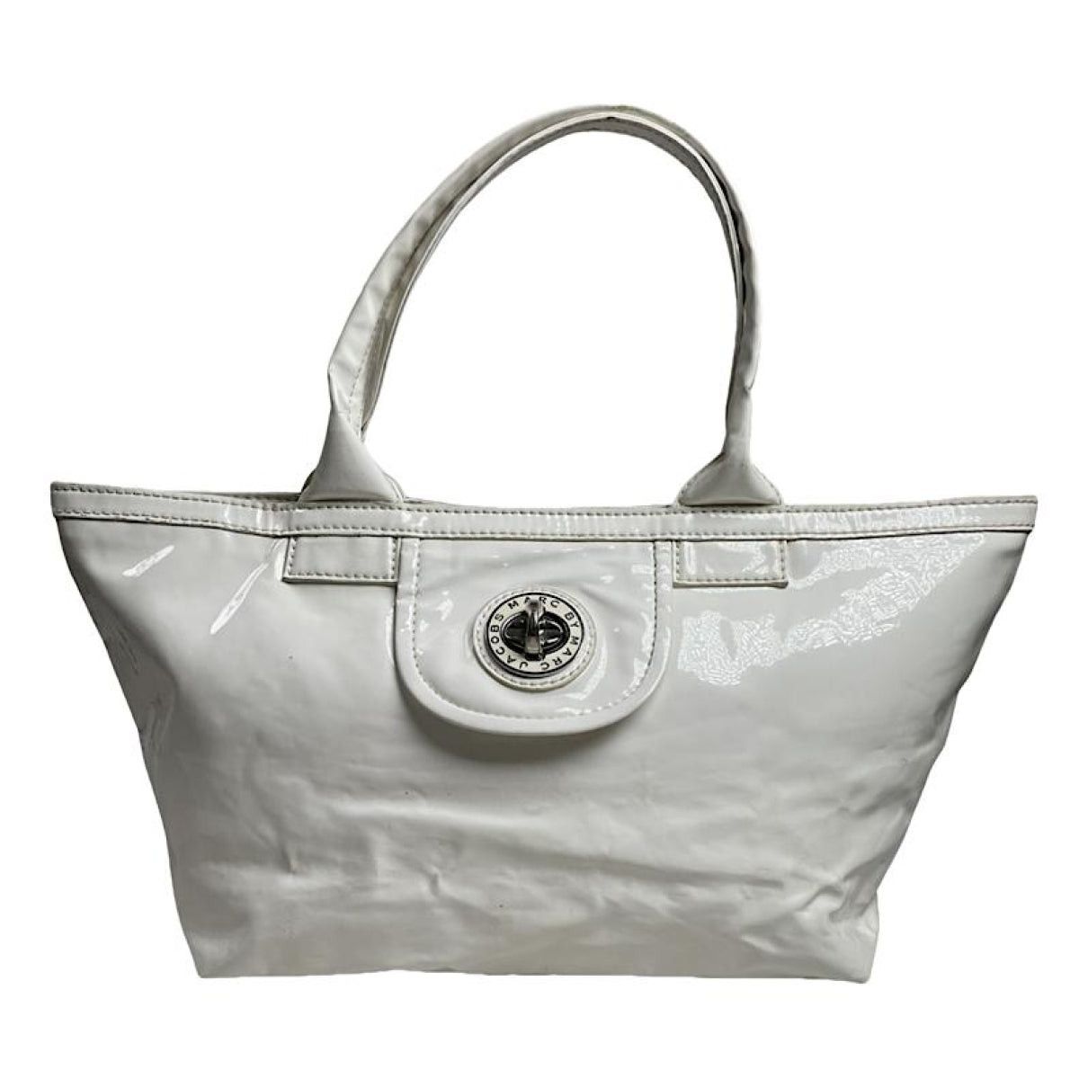 Marc by Marc Jacobs White Patent Leather Handbag Size ONE SIZE - 1 Thumbnail