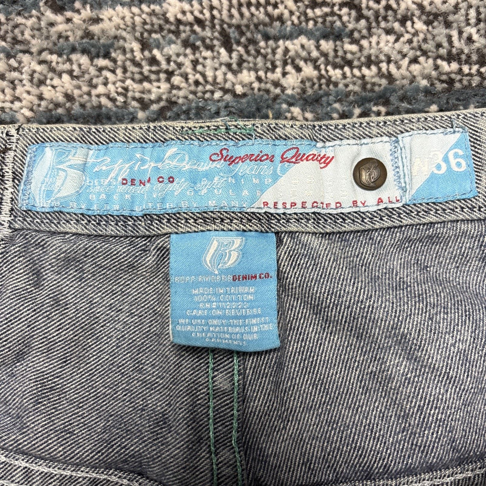 Ruff Ryders Vintage Y2k Ruff Ryders Baggy Denim Blue JeansMen’s 32 x 36 Size US 32 / EU 48 - 3 Thumbnail