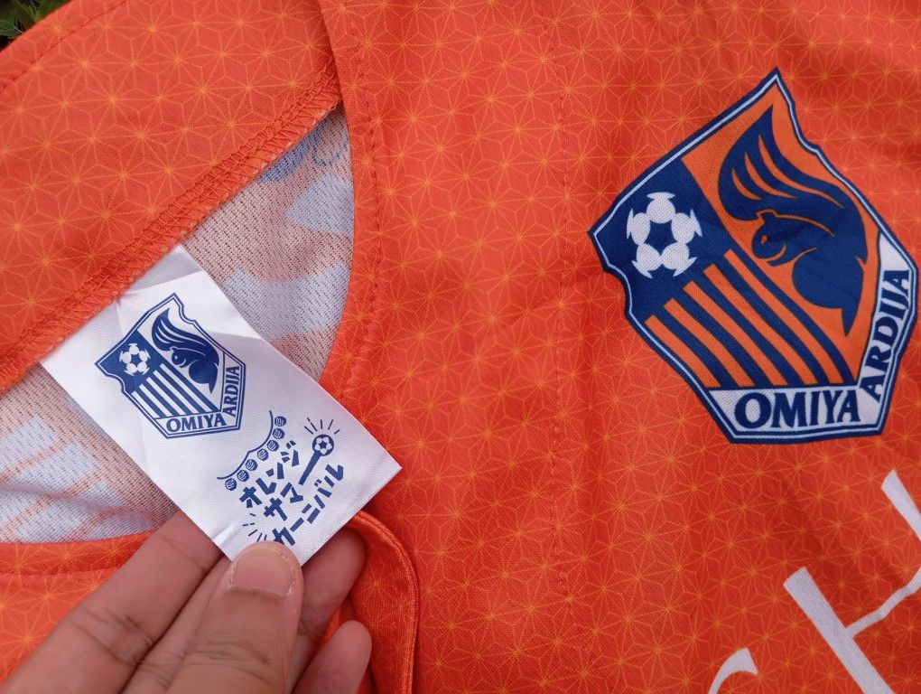 Japanese Brand Omiya Ardija ⚽ Japan J-league baseball Jersey🎌 Size US XL / EU 56 / 4 - 5 Thumbnail